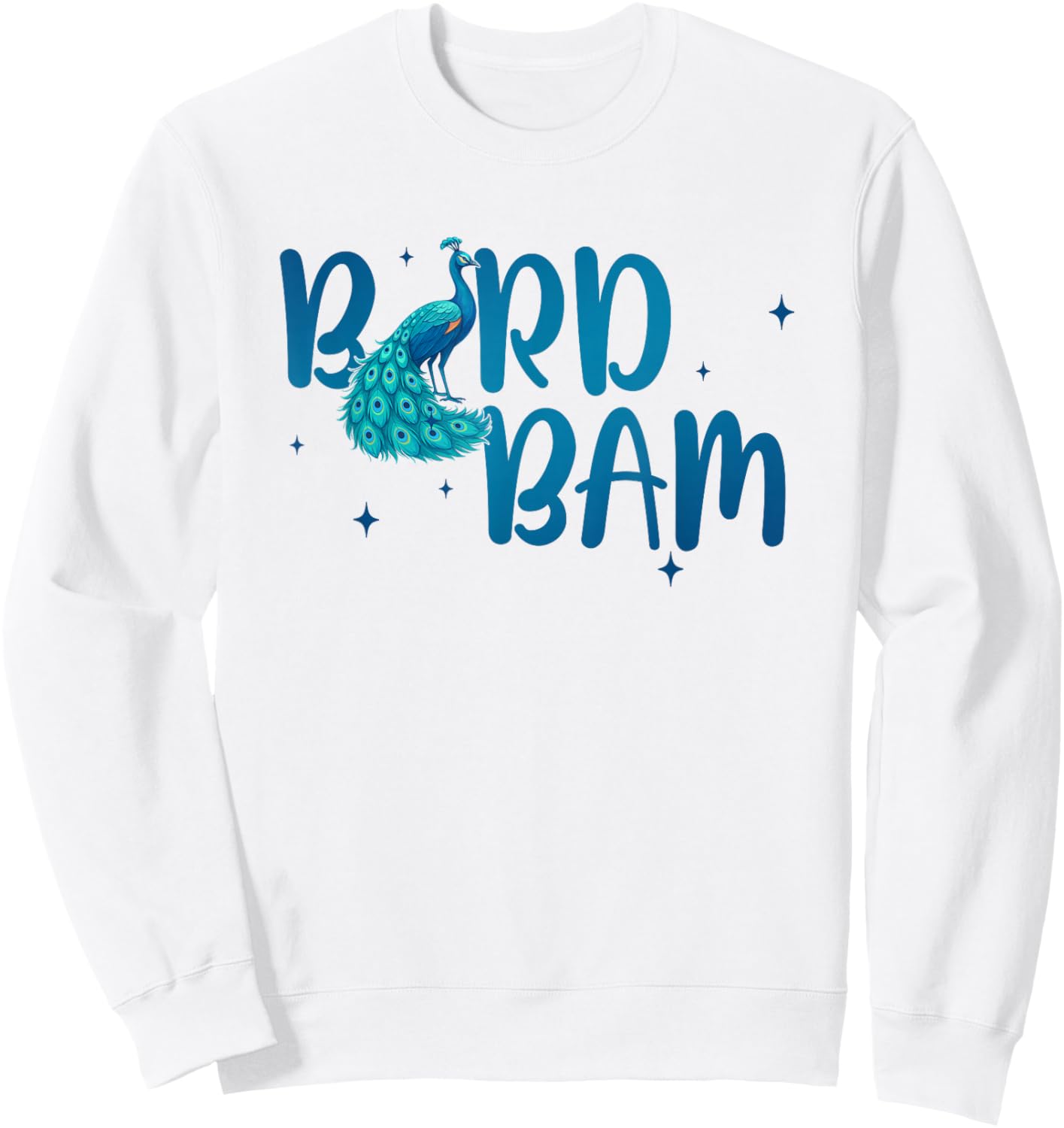 Mahjong Player Peacock Lover Bird Bam Chinese Game Tile Sweatshirt - Sweatshirt | White