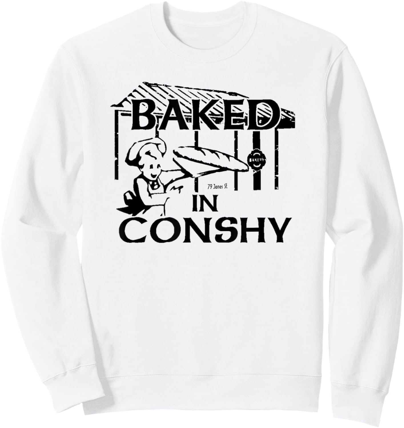 Baked in Conshy Sweatshirt - Sweatshirt | White