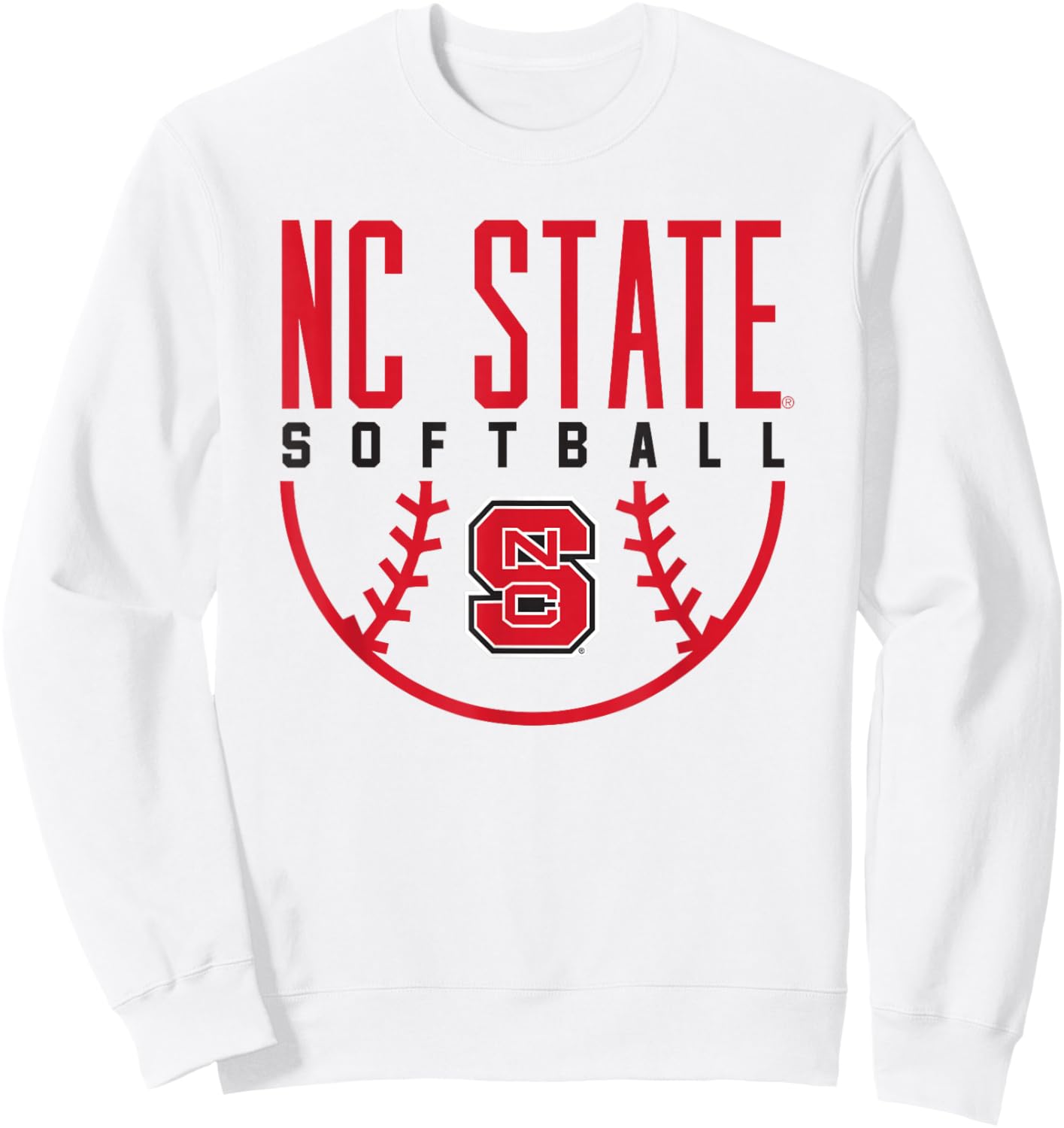 NC State Wolfpack Softball Sweatshirt - Sweatshirt | White