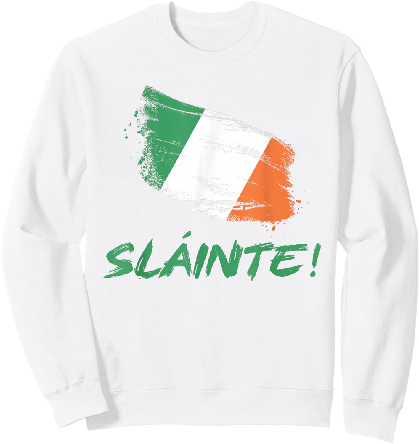 Sláinte! Classic Irish Heritage St. Patrick's Day Party Sweatshirt - Sweatshirt | White