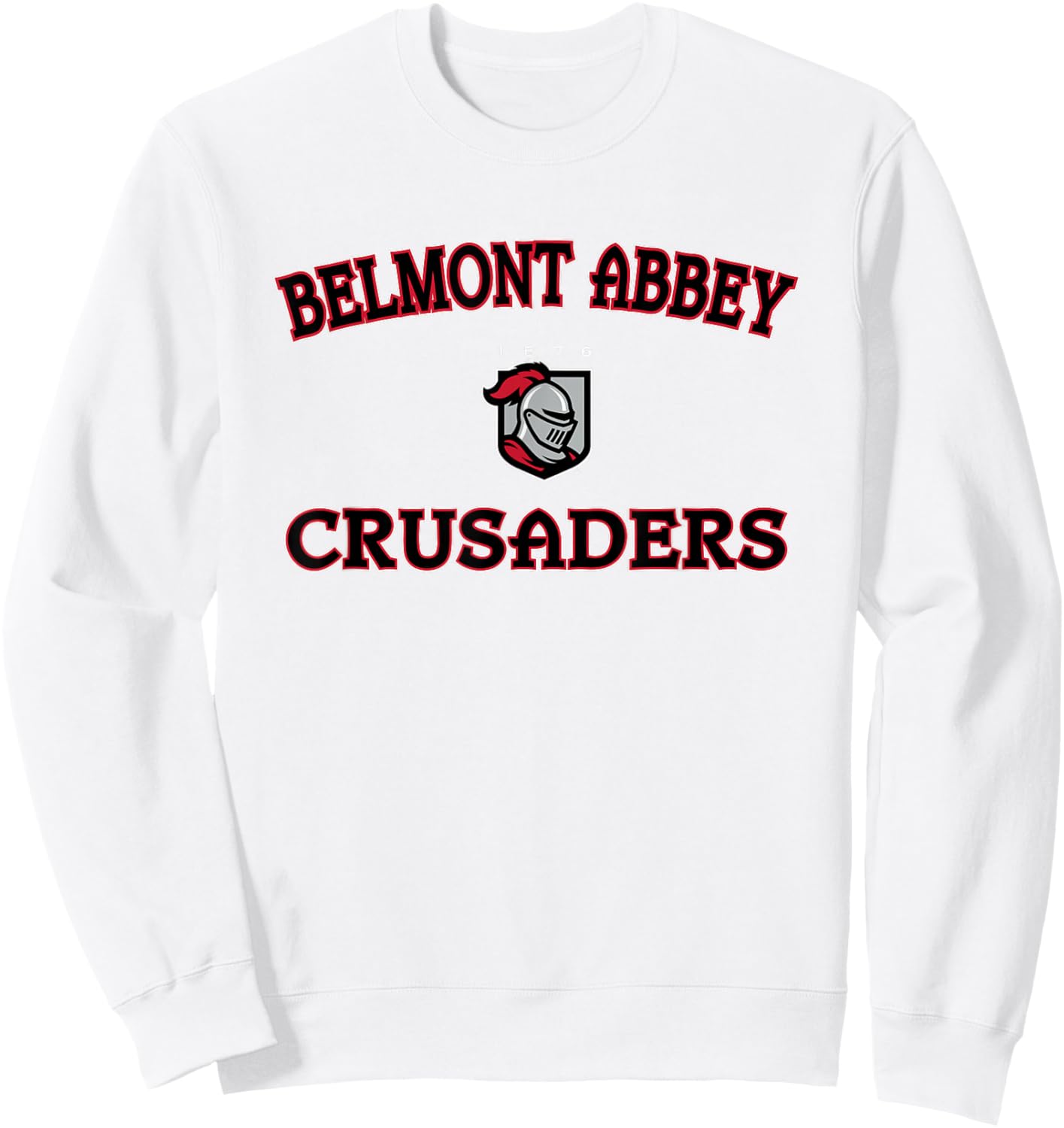 Belmont Abbey College Crusaders Campus Classic Sweatshirt - Sweatshirt | White