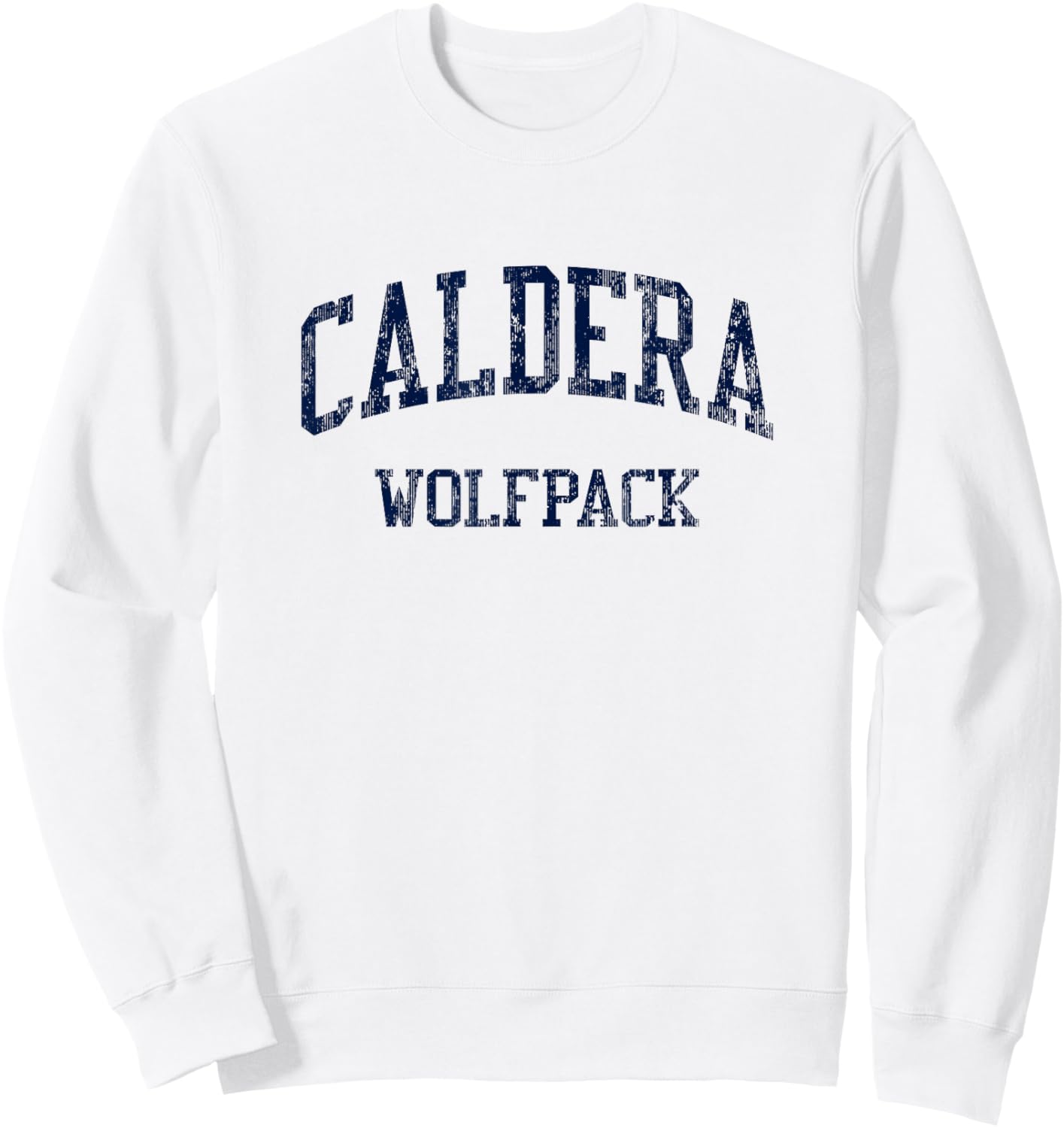 Caldera High School HS Bend OR Vintage Sports Sweatshirt - Sweatshirt | White