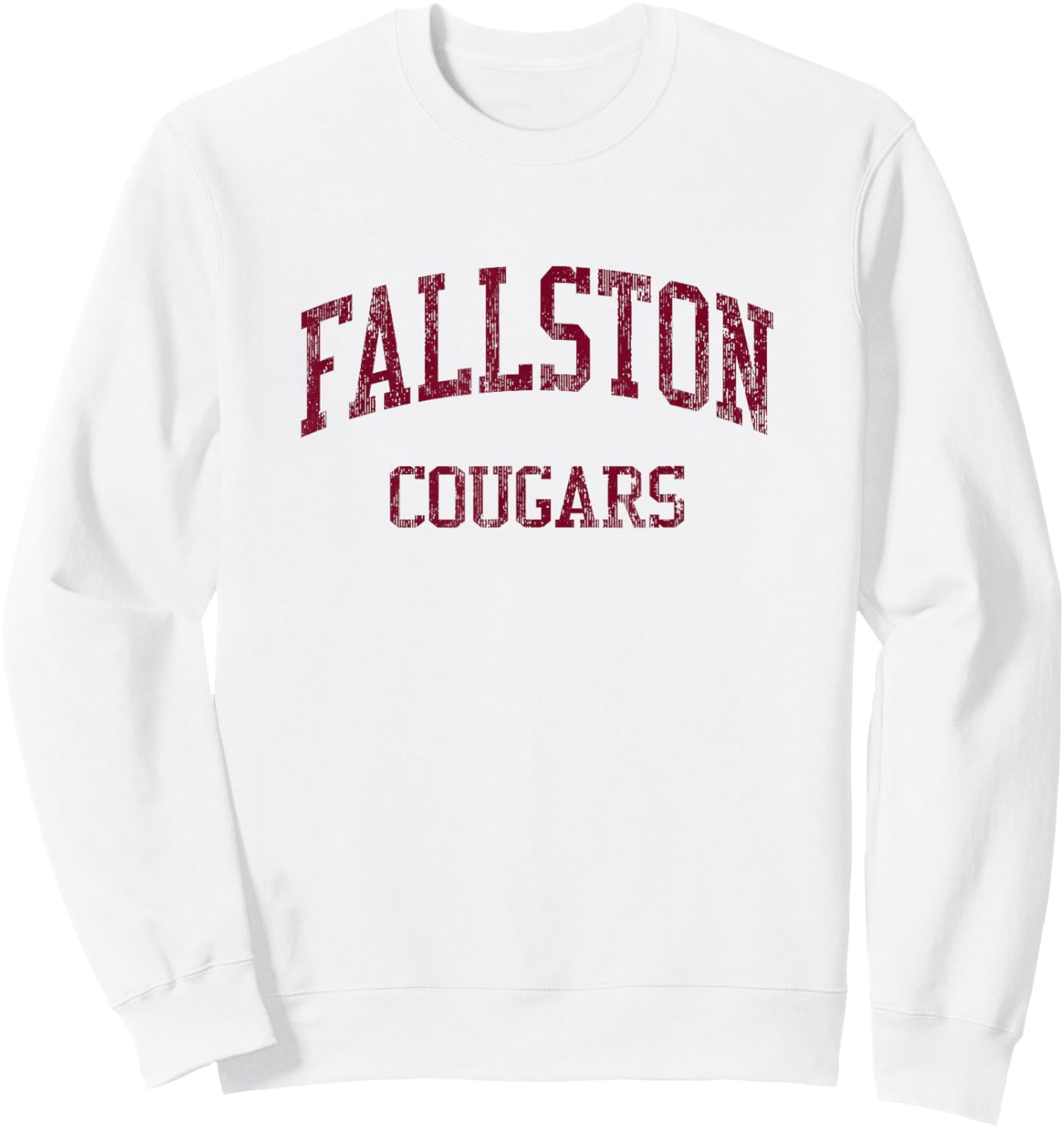 Fallston High School HS Fallston MD Vintage Sports Sweatshirt - Sweatshirt | White