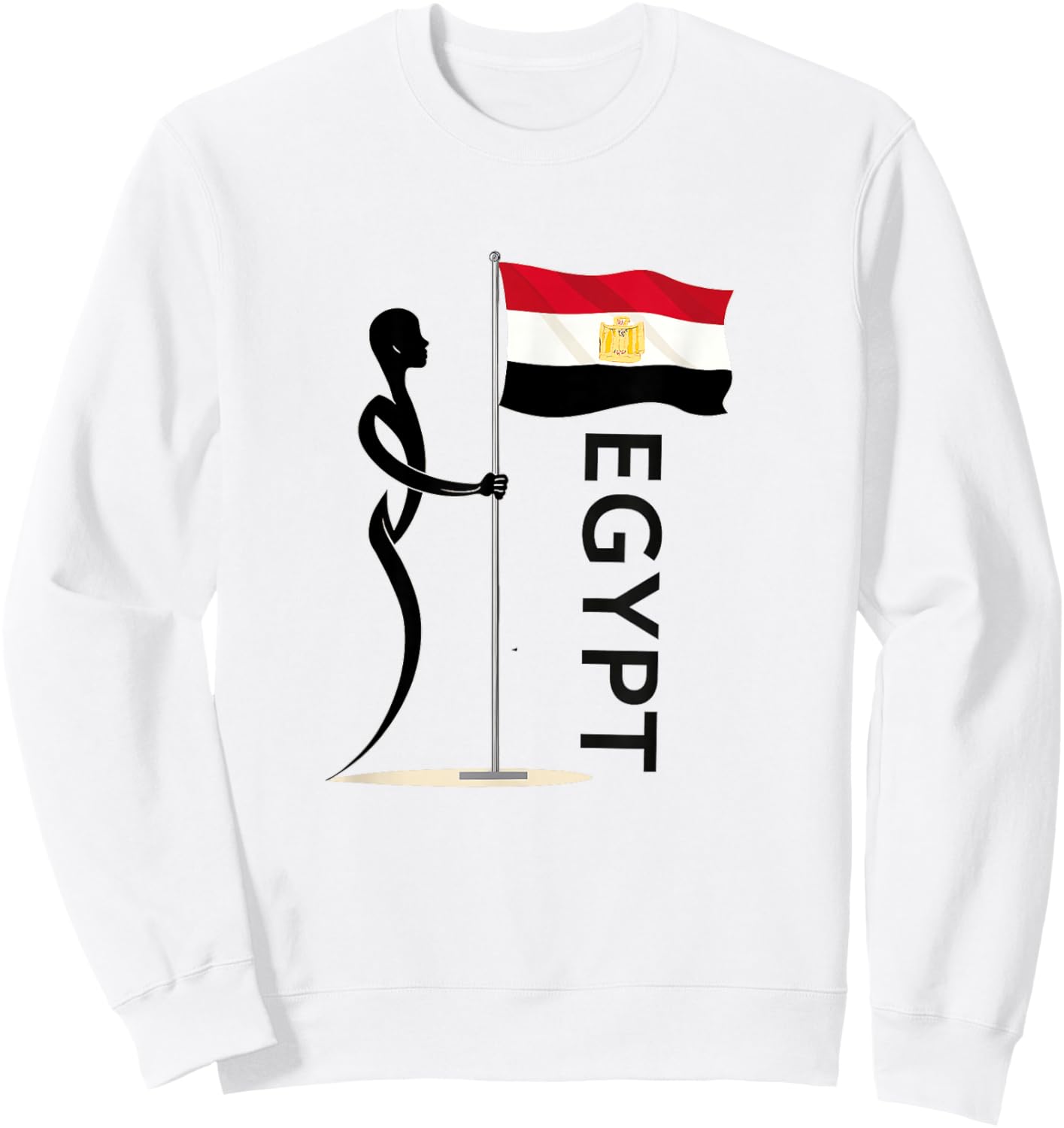 Egyptian Shirt Flag Egypt Women Kids Sweatshirt - Sweatshirt | White