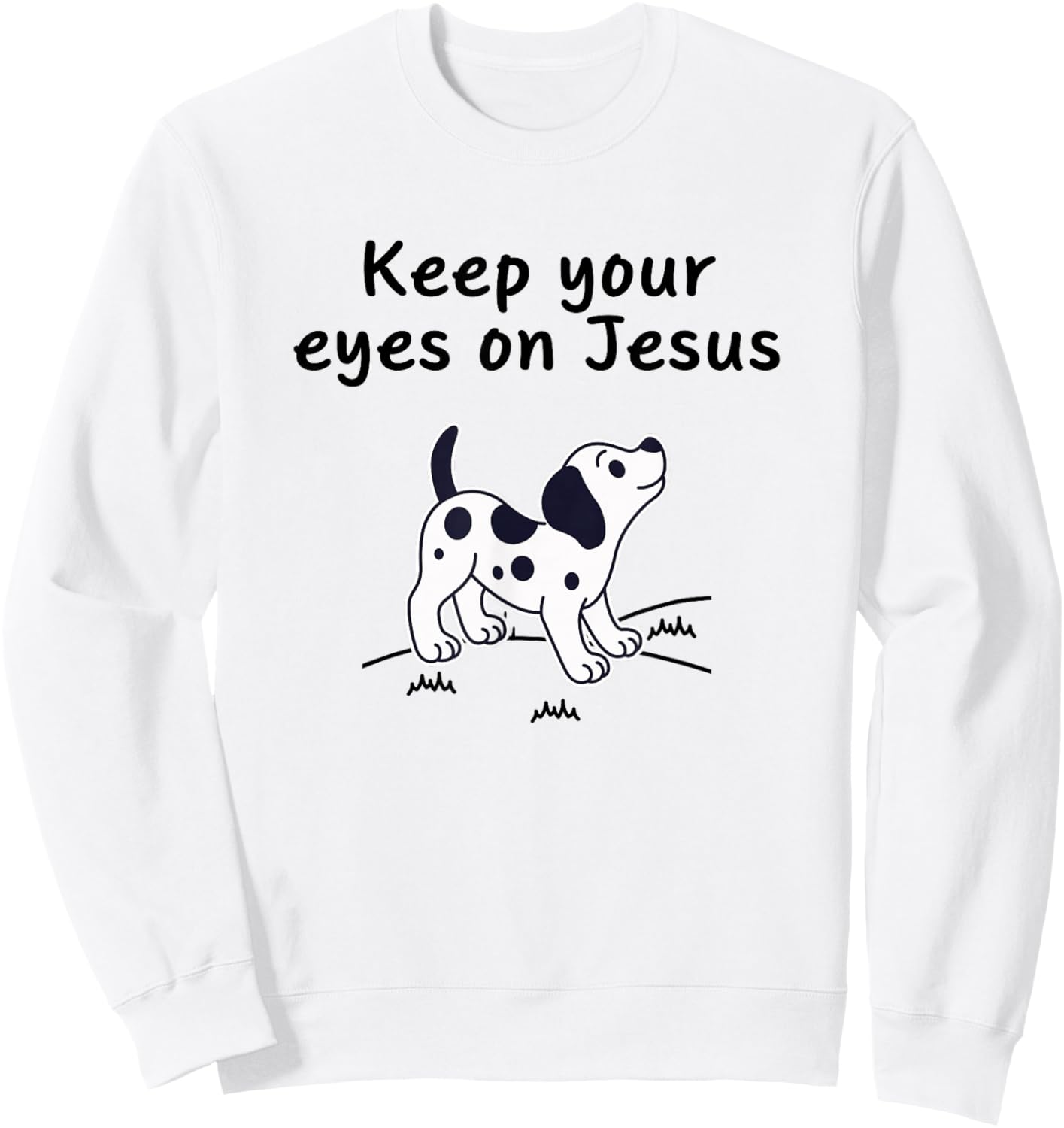 Keep Your Eyes ON Jesus, Christian Kid Dog Sweatshirt - Sweatshirt | White
