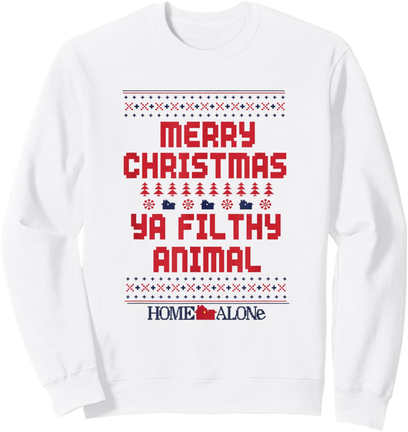 Home Alone Ya Filthy Animal Christmas Sweatshirt - Sweatshirt | White