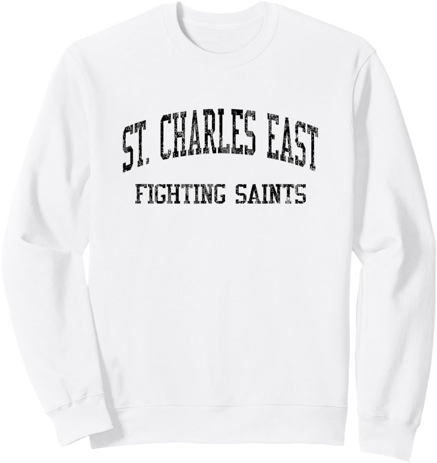 St. Charles East High School HS Saint Charles IL Vintage SPO Sweatshirt - Sweatshirt | White