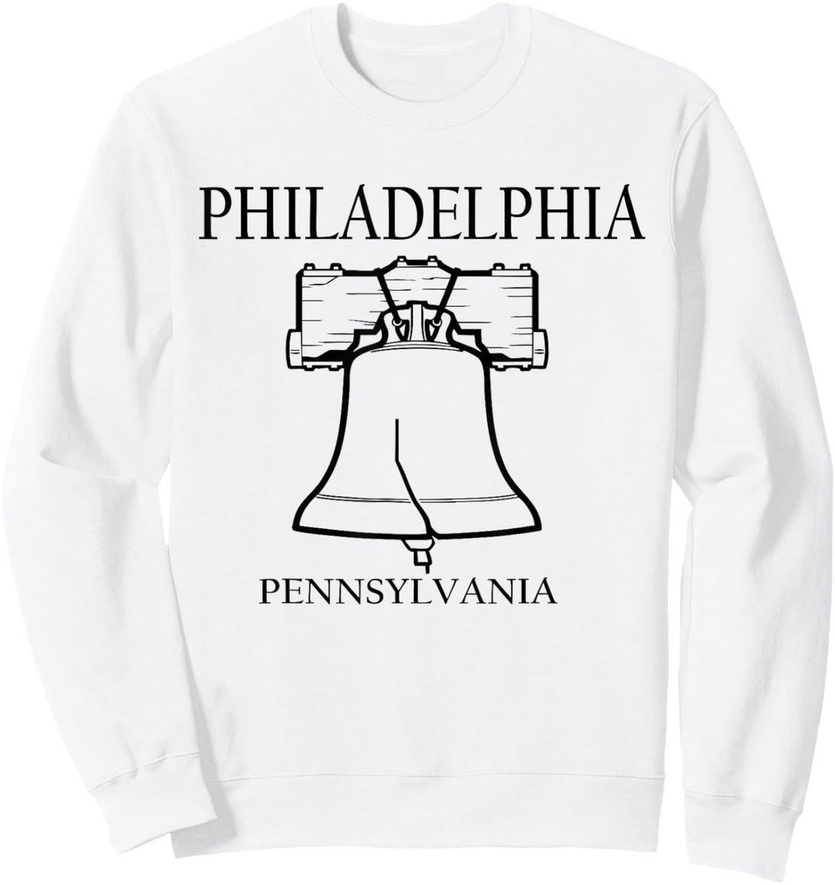 Philadelphia Pennsylvania Minimalist City Travel Souvenir Sweatshirt - Sweatshirt | White