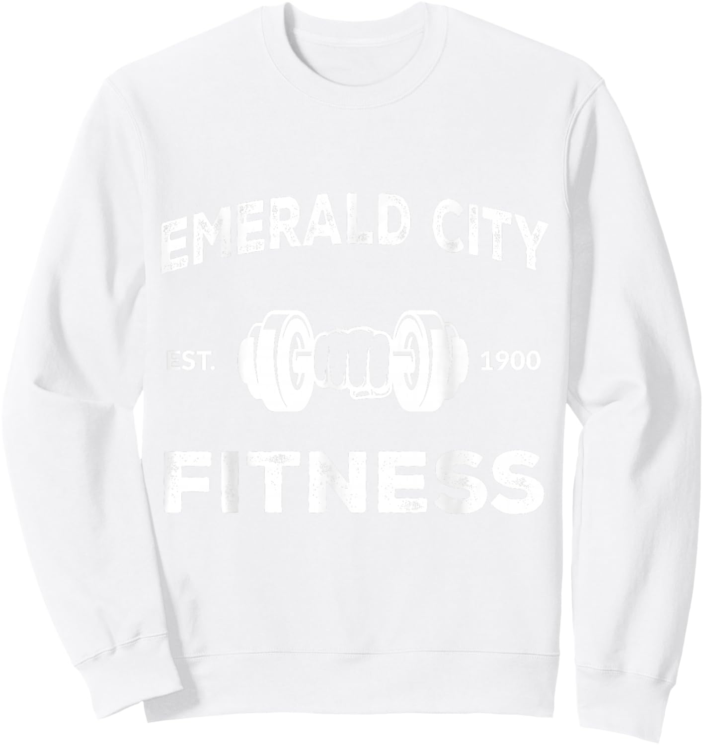 Wizard of Oz Emerald City Fitness Costume Halloween Workout Sweatshirt - Sweatshirt | White