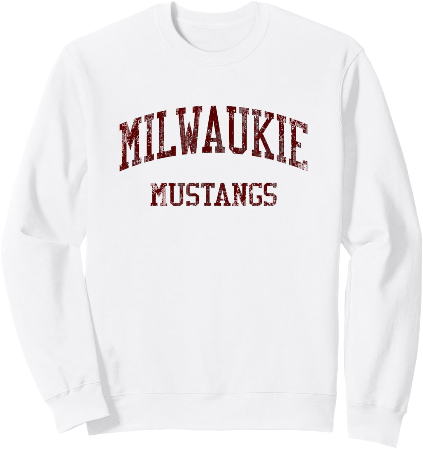 Milwaukie High School HS Milwaukie OR Vintage Sports Sweatshirt - Sweatshirt | White