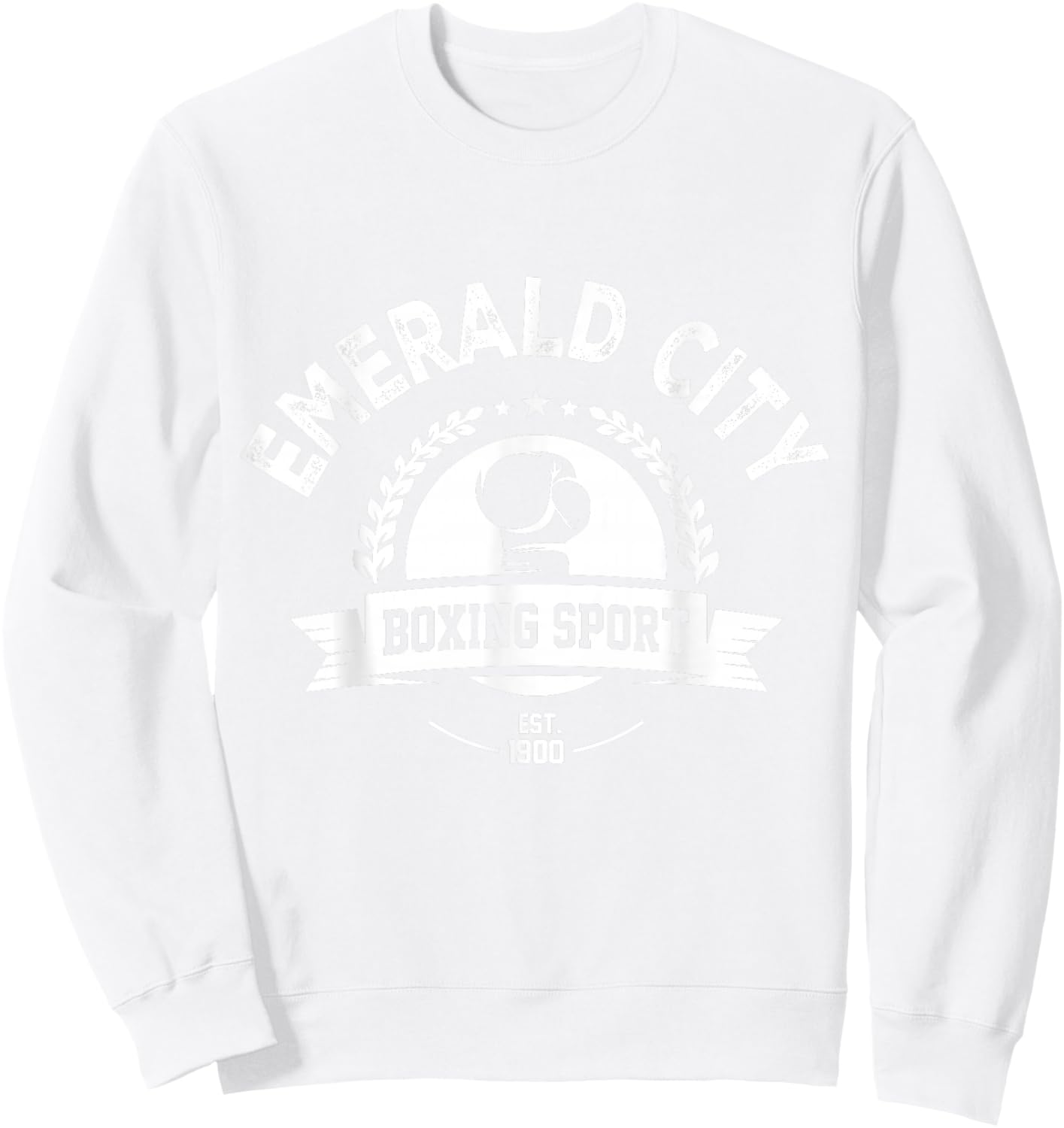 Wizard of Oz Emerald City Boxing Sport Costume Halloween Sweatshirt - Sweatshirt | White
