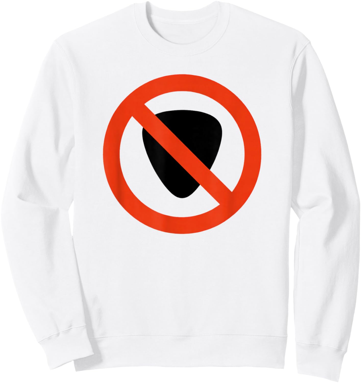 No Picks Base Guitar Player Fun Gift Sweatshirt - Sweatshirt | White
