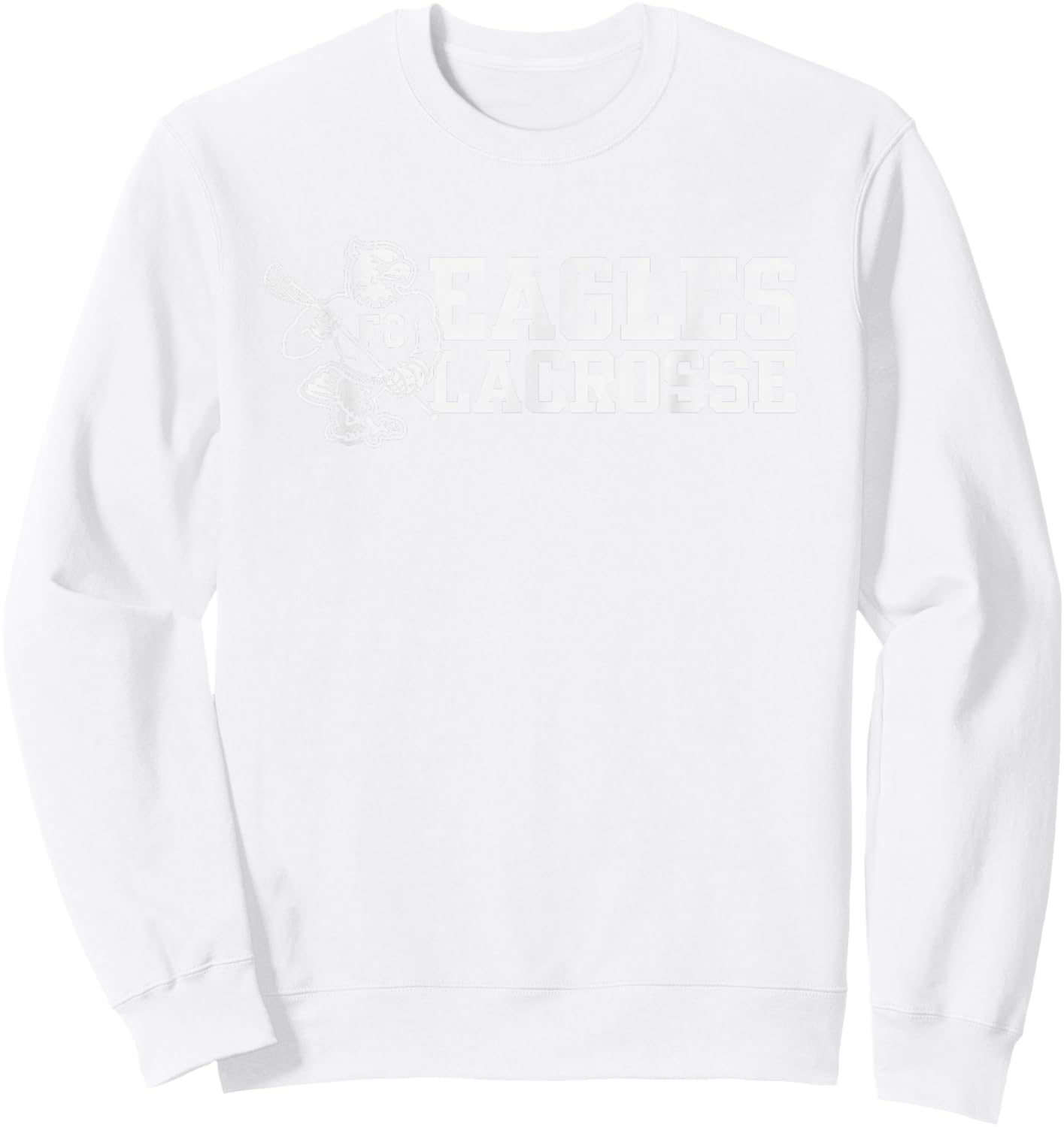 Eagle Mascot FC Lax Club Sweatshirt - Sweatshirt | White