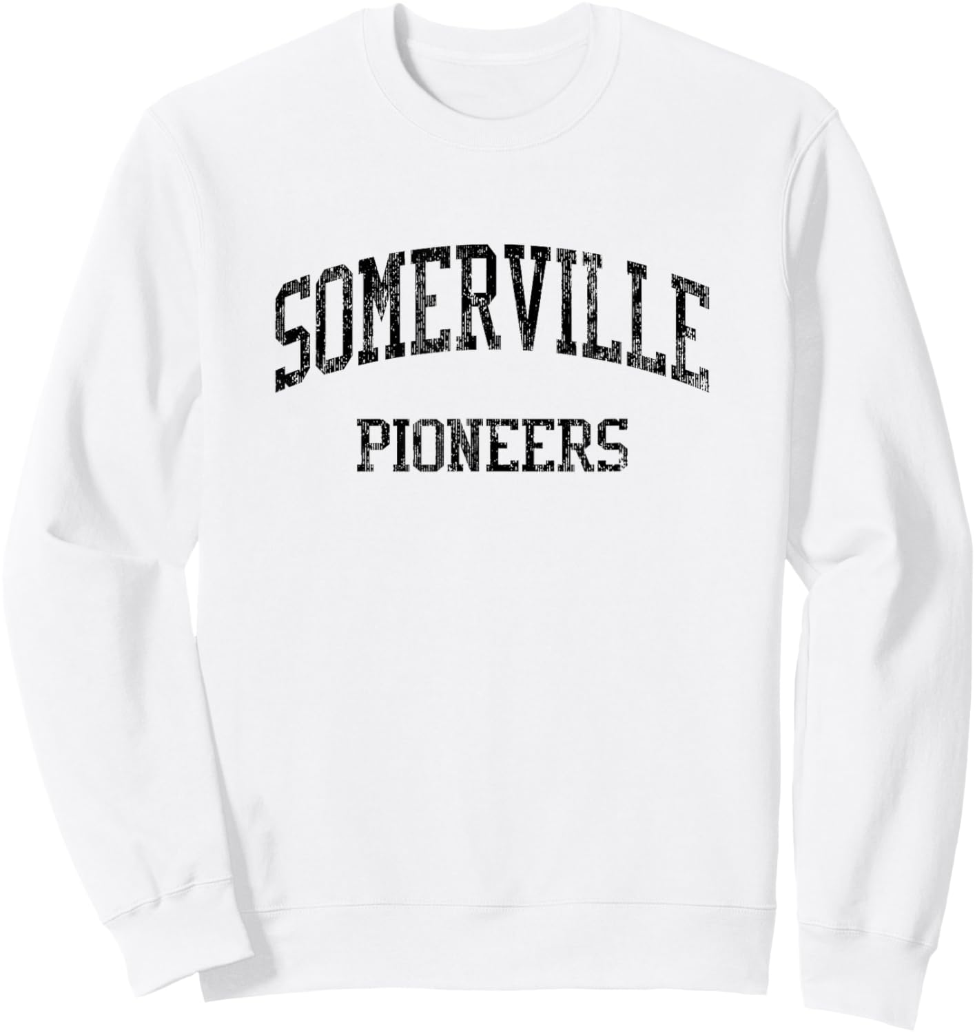 Somerville High School HS Somerville NJ Vintage Sports Sweatshirt - Sweatshirt | White