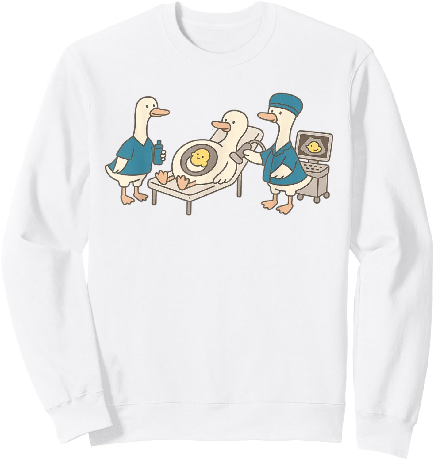Sonographer Silly Goose Ultrasound Funny RDMS Graduation Sweatshirt - Sweatshirt | White