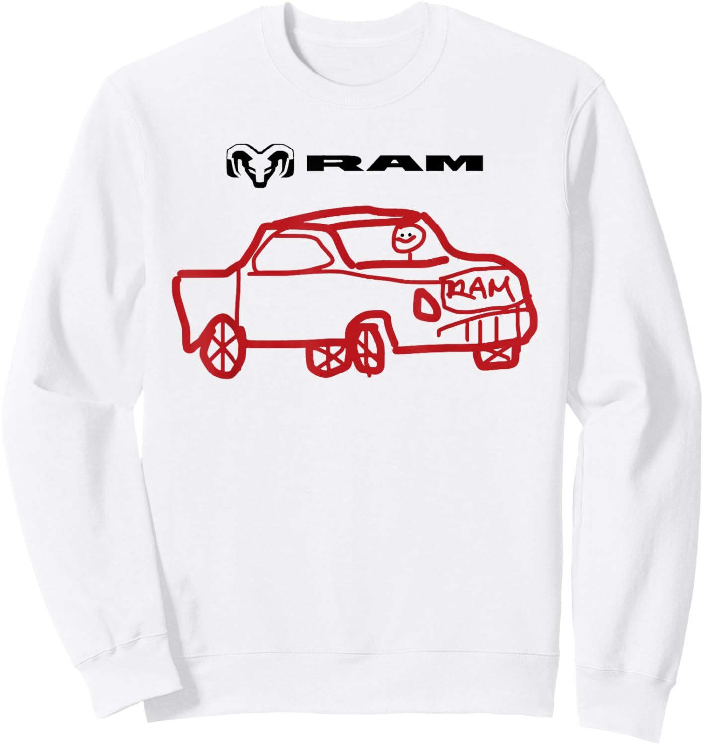 RAM “Designer on Vacation Meme Limited Edition Sweatshirt - Sweatshirt | White