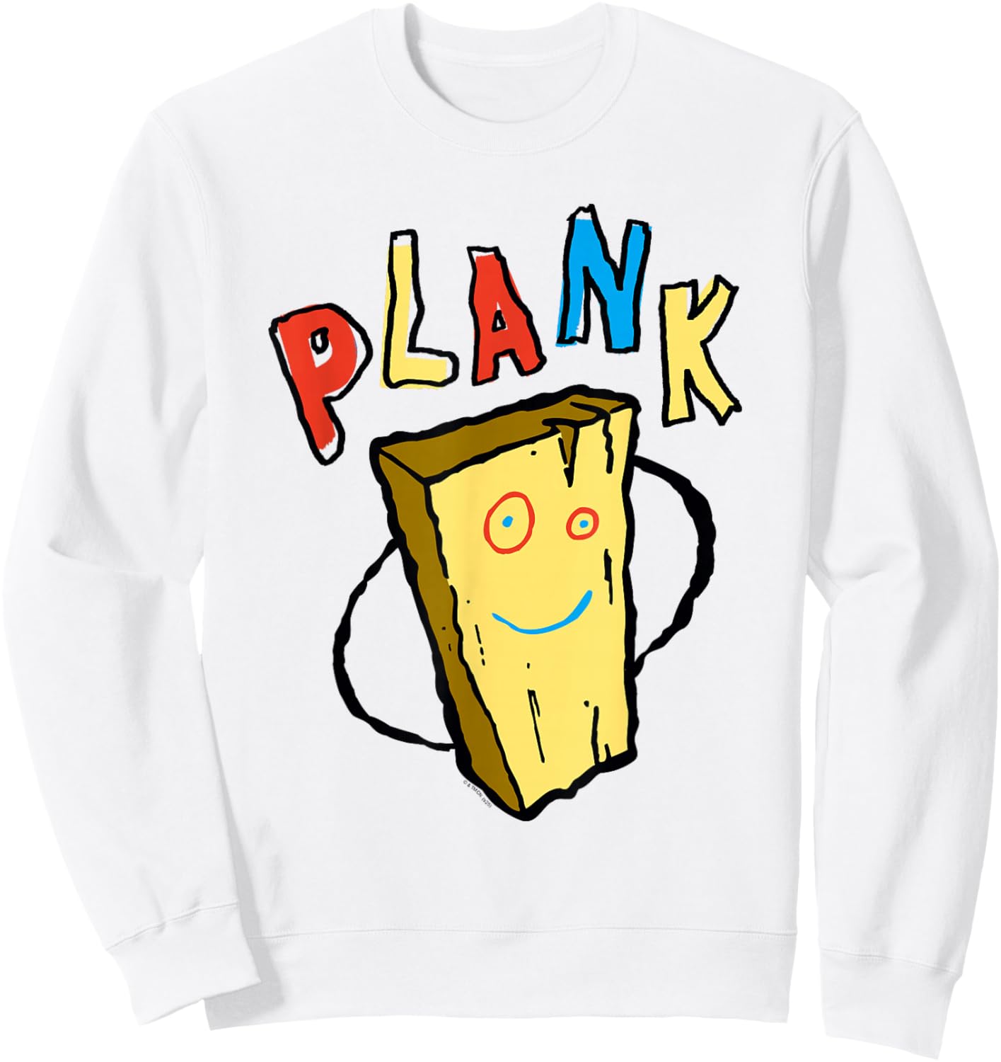 Ed, EDD N Eddy Hand Drawn Plank Illustration Retro Cartoon Sweatshirt - Sweatshirt | White