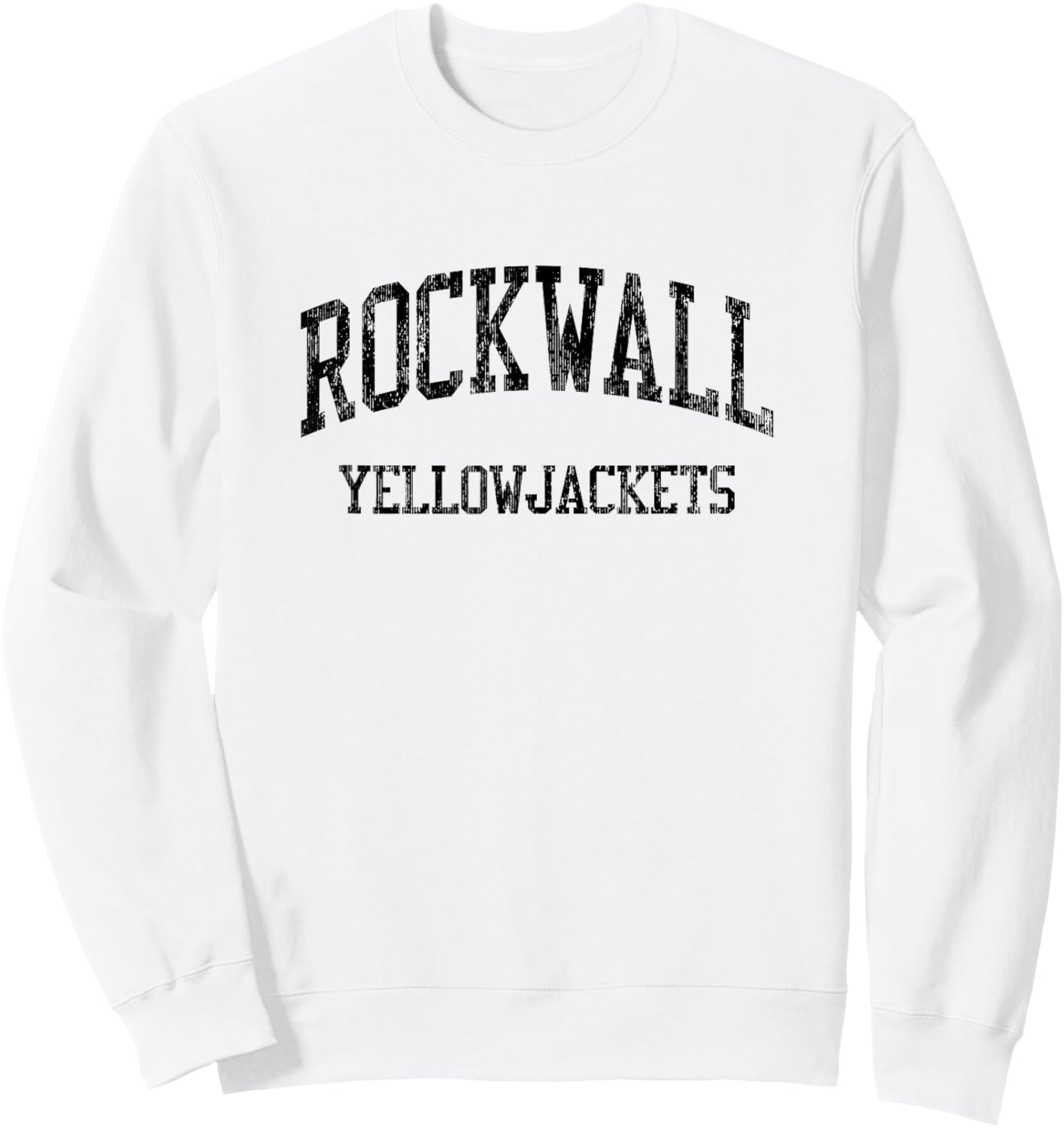 Rockwall High School HS Rockwall TX Vintage Sports Sweatshirt - Sweatshirt | White