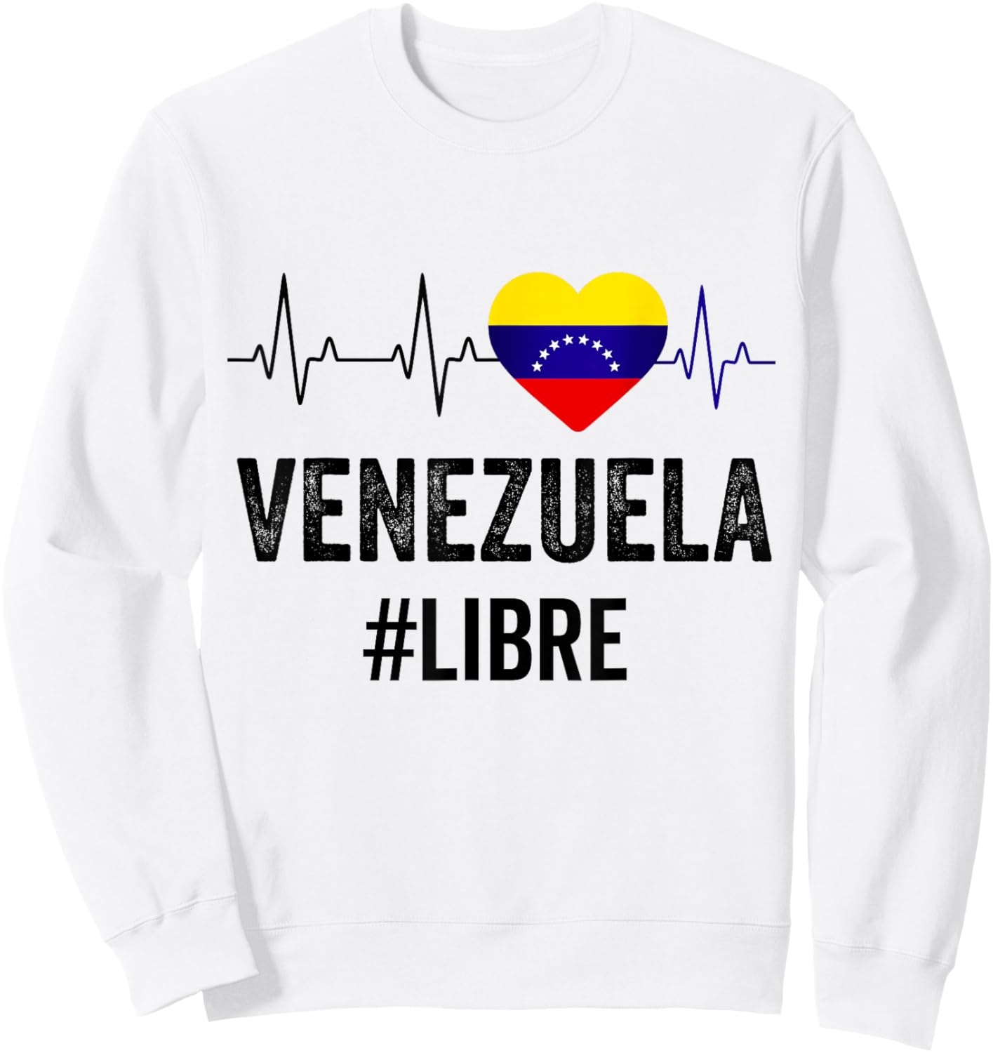 Venezuela Libre Flag Pride Bandera Venezolana Camiseta Root Sweatshirt - Sweatshirt | White