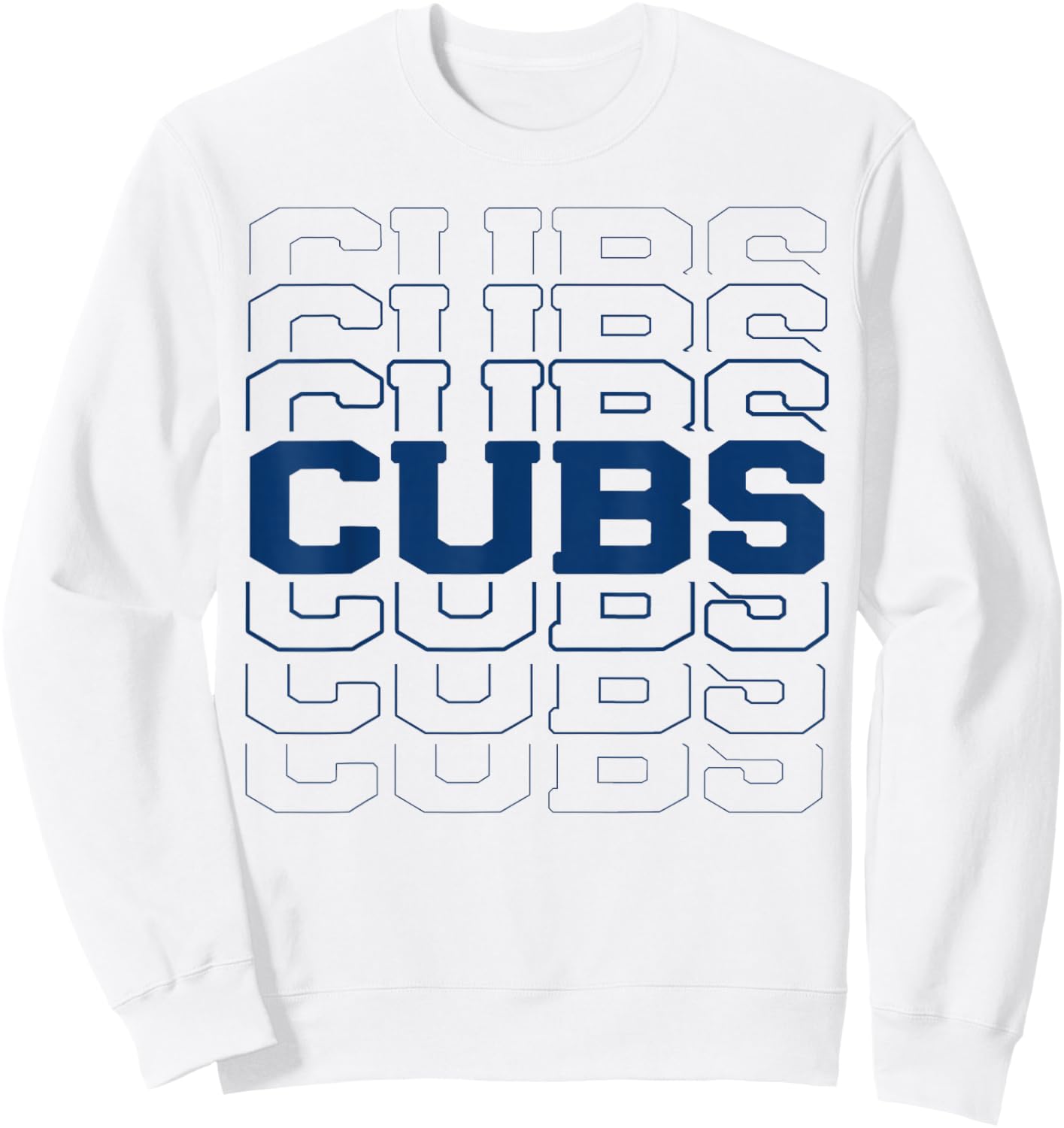 White Vintage Cubs Name Personalized Retro Women Kid Sweatshirt - Sweatshirt | White