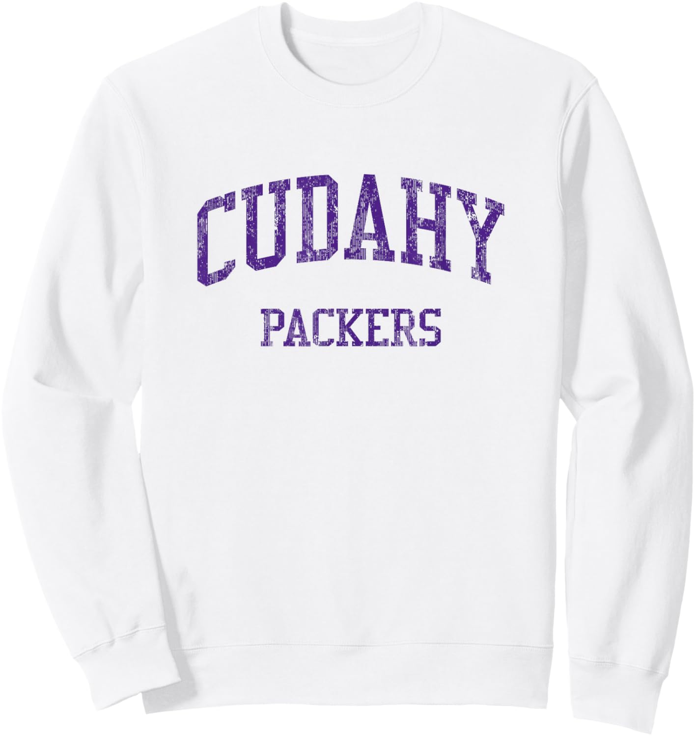 Cudahy High School HS Cudahy WI Vintage Sports Sweatshirt - Sweatshirt | White