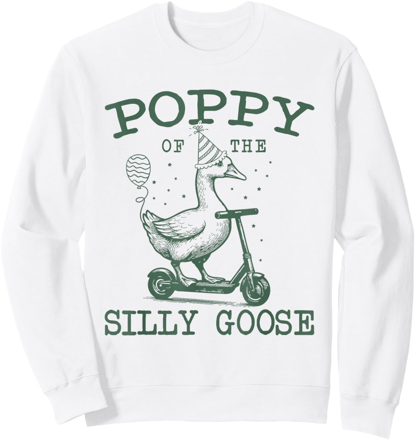 Poppy of The Silly Goose First Birthday Family Matching Sweatshirt - Sweatshirt | White