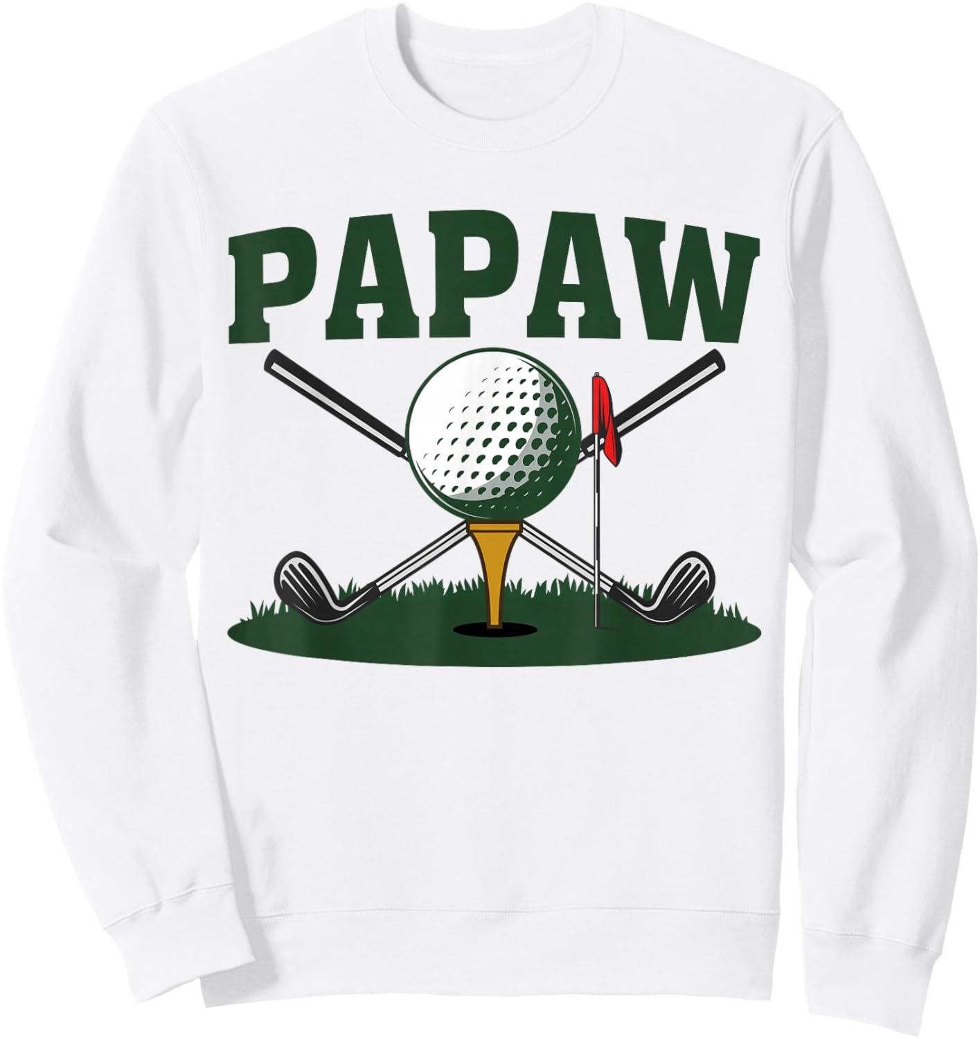 Papaw Golfers Golf Ball Player Family Matching Sweatshirt - Sweatshirt | White