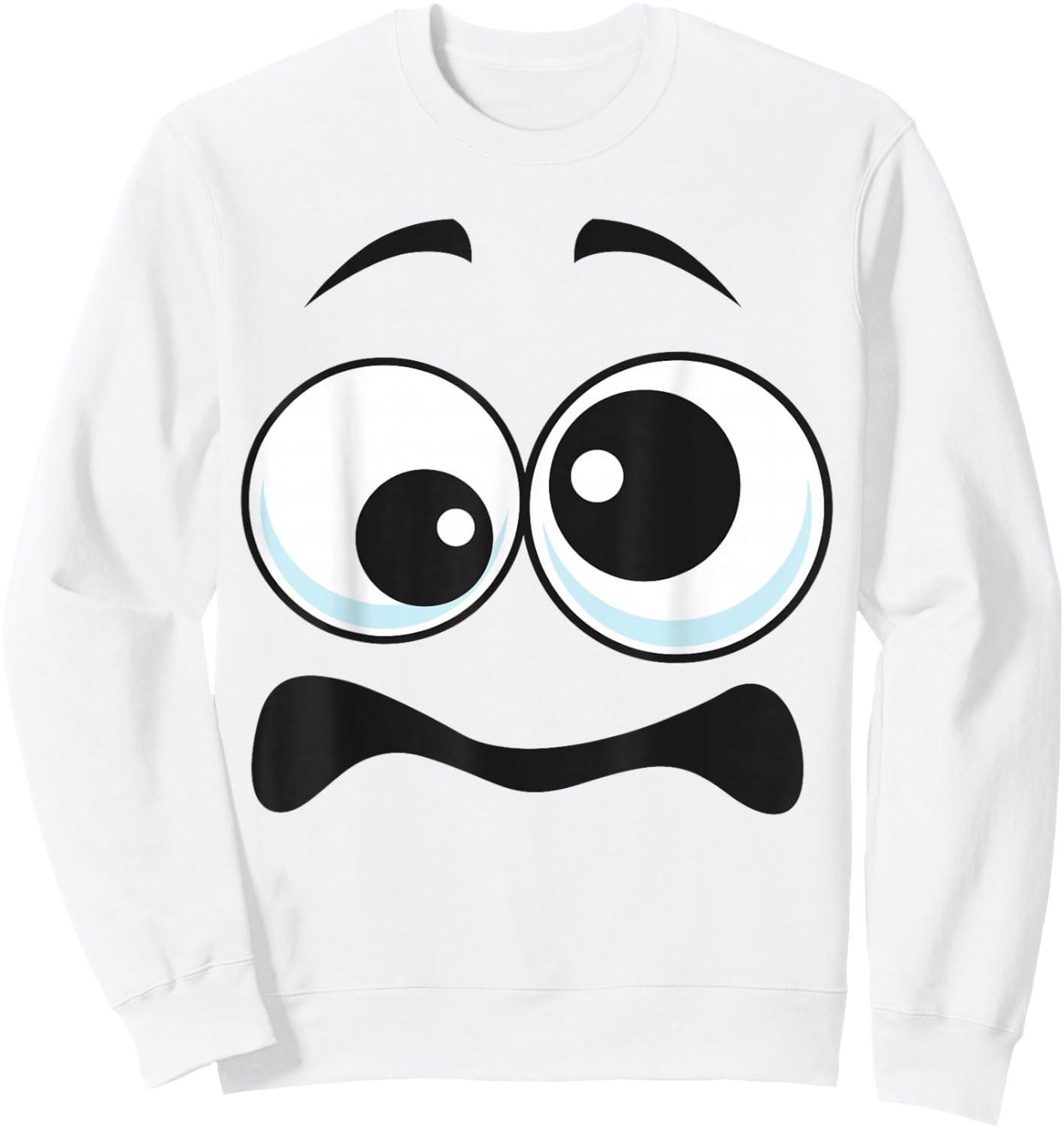 Creepy Carrots Face Funny Halloween Costume Kids and Adults Sweatshirt - Sweatshirt | White