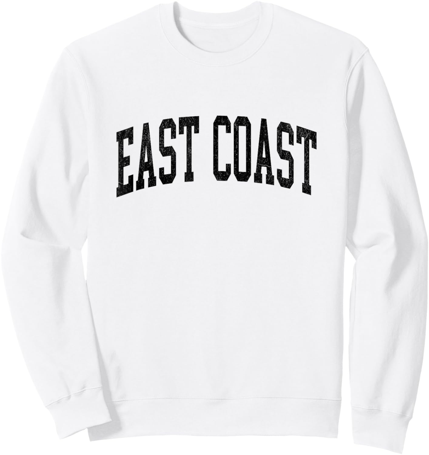 East Coast Vintage Style Sweatshirt - Sweatshirt | White