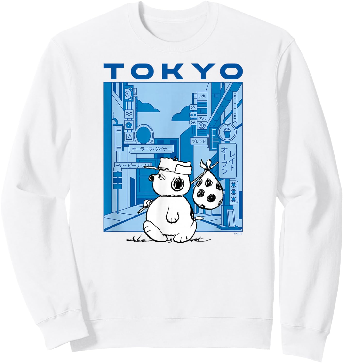 Peanuts - Olaf - Tokyo Street Sweatshirt - Sweatshirt | White