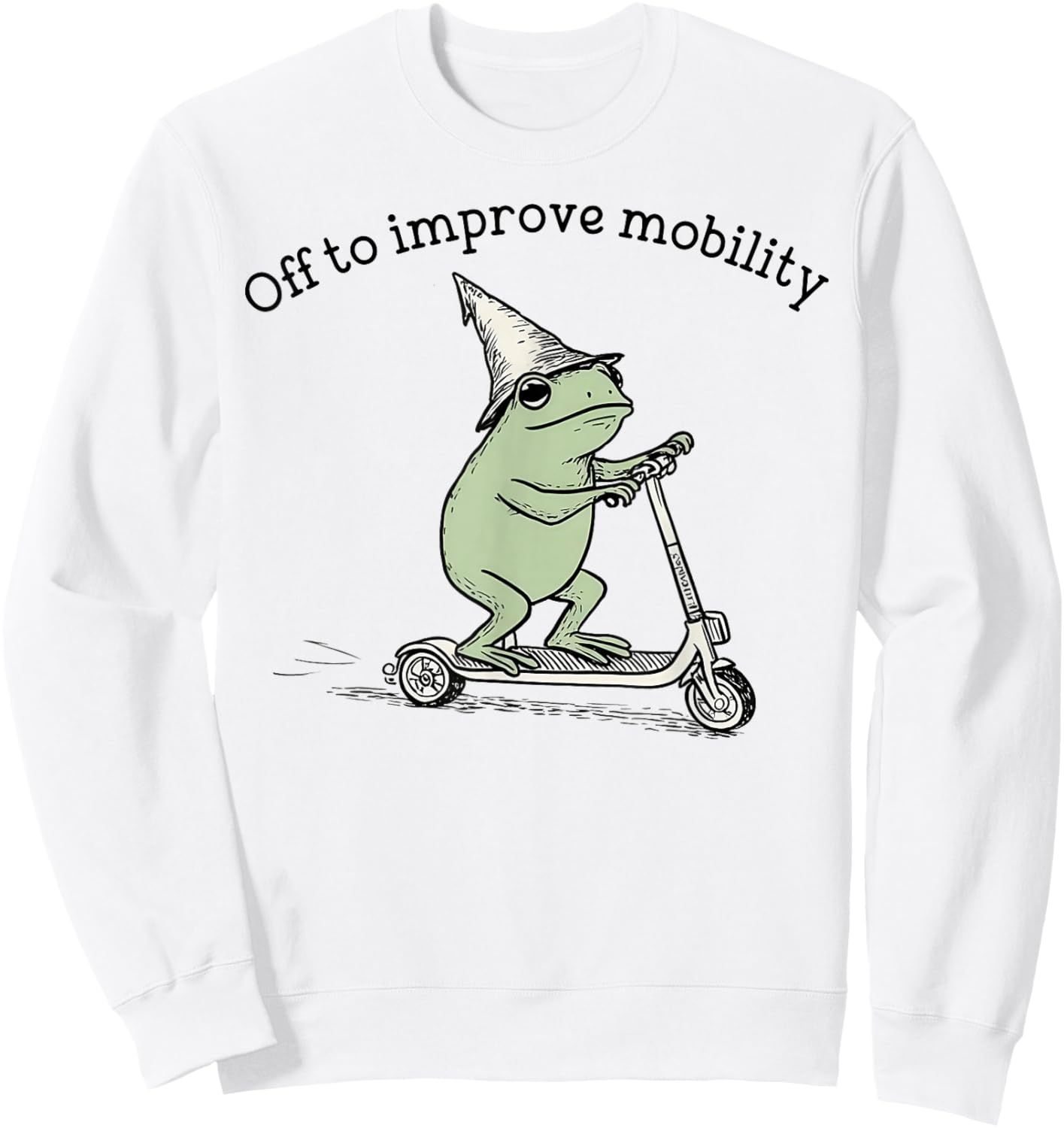 Frog - Off to Improve Mobility Sweatshirt - Sweatshirt | White