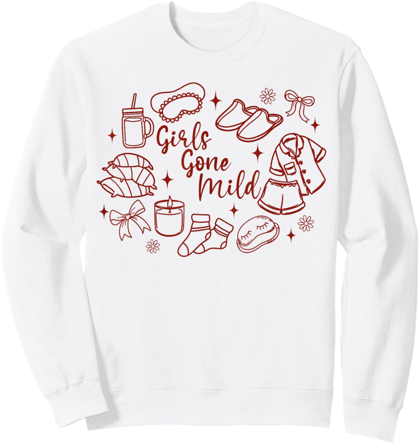 Slumber Party Girls Weekend Bachelorette Girls Gone A Mild Sweatshirt - Sweatshirt | White