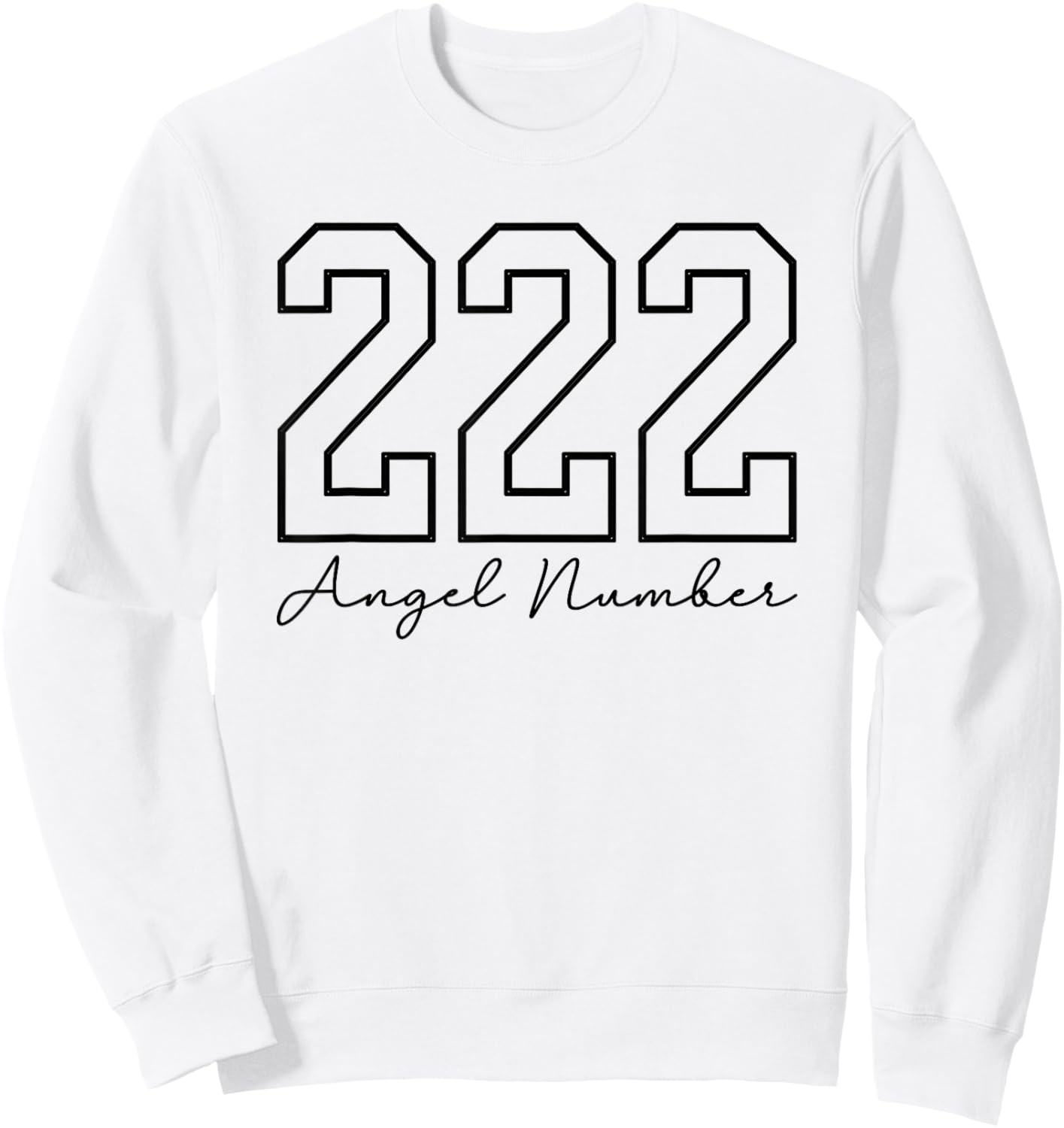 Angel Number 222 Numerology Spirituality Sweatshirt - Sweatshirt | White