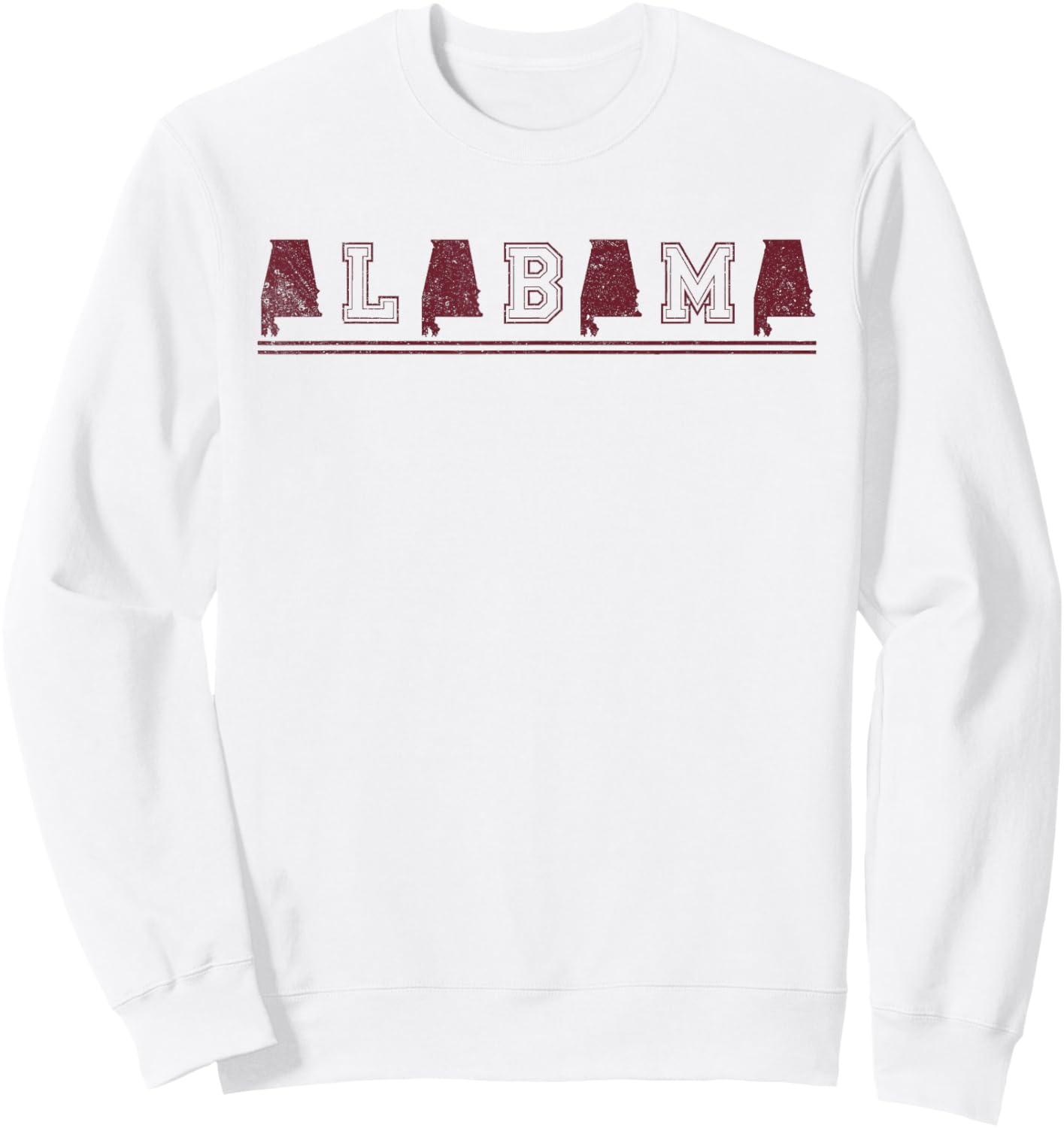 Alabama Retro Vintage Sweatshirt - Sweatshirt | White