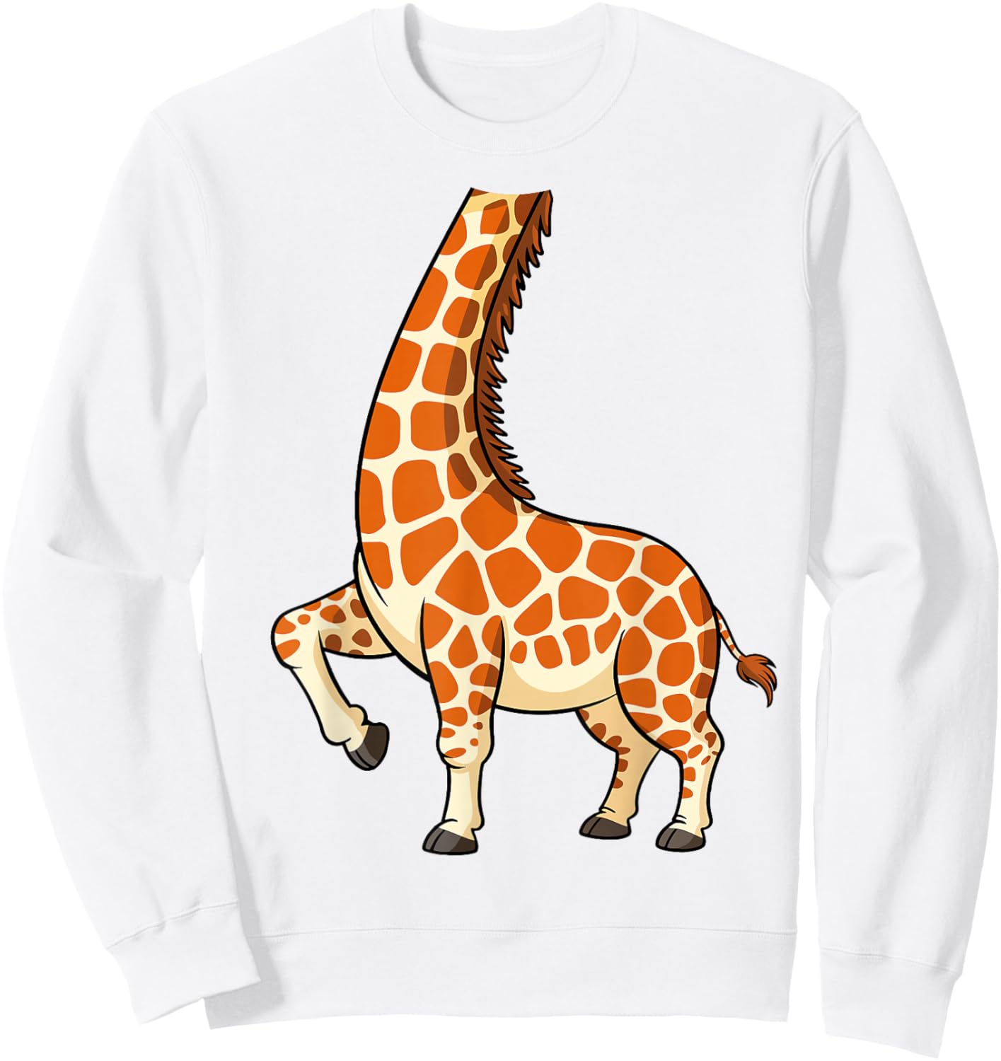 Giraffe Shirt Adult Men Women Kids Giraffe Costume Sweatshirt - Sweatshirt | White