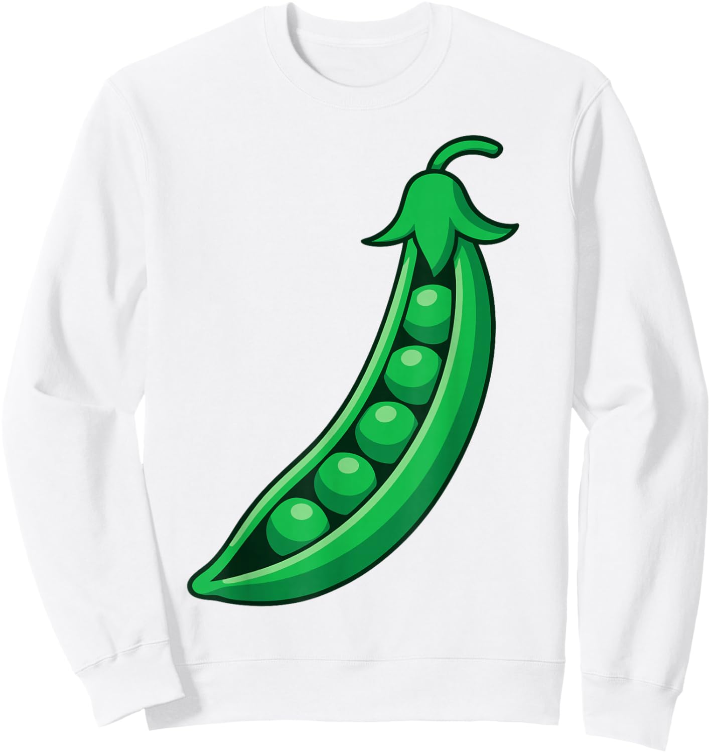 Peas Shirt Adult Kids Men Women Green Peas in A Pod Costume Sweatshirt - Sweatshirt | White