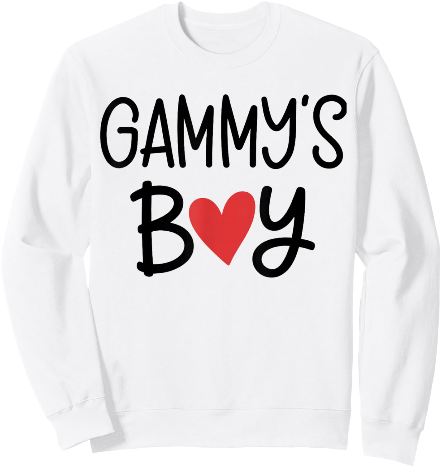 Gammy’S Boy Favorite Child Grandma Funny Mothers Day Sweatshirt - Sweatshirt | White