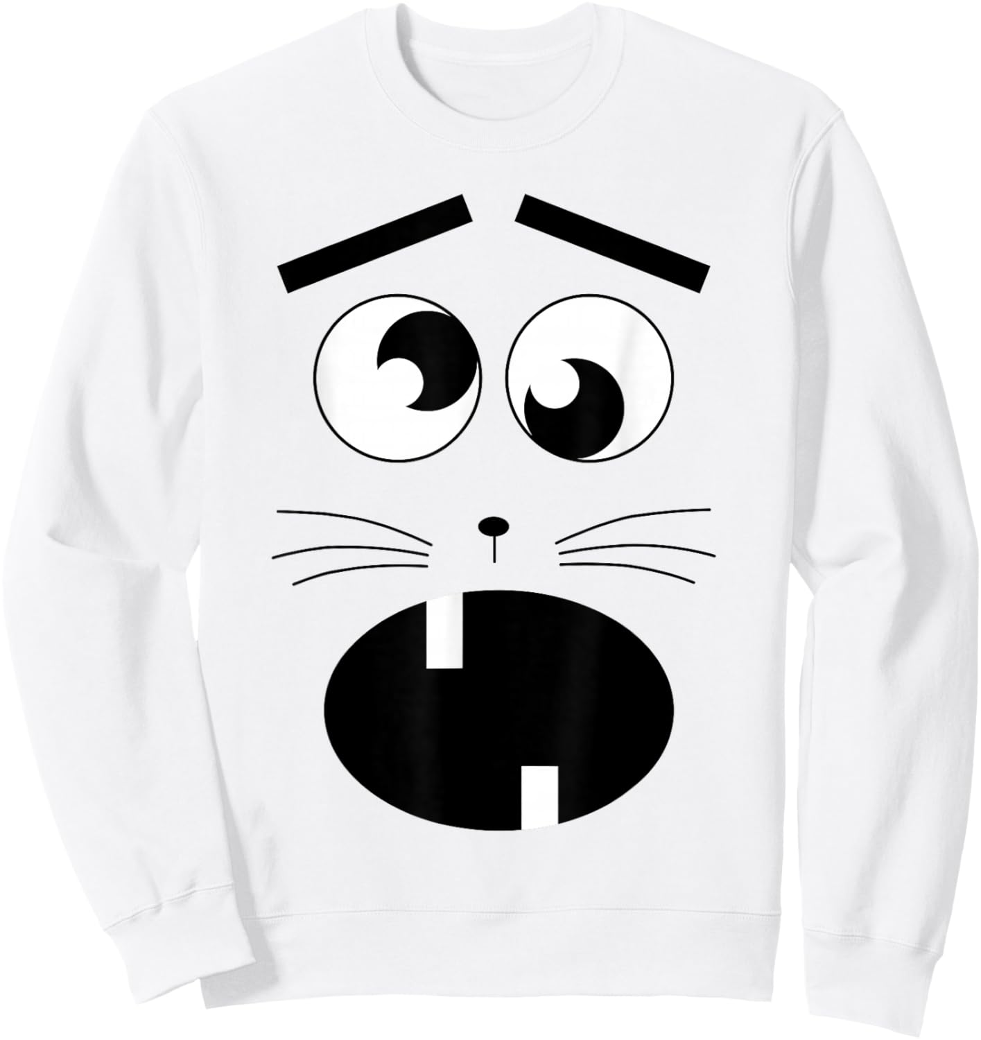 Jasper Rabbit Halloween Costume Funny Boo JEE Boojee Meme Sweatshirt - Sweatshirt | White