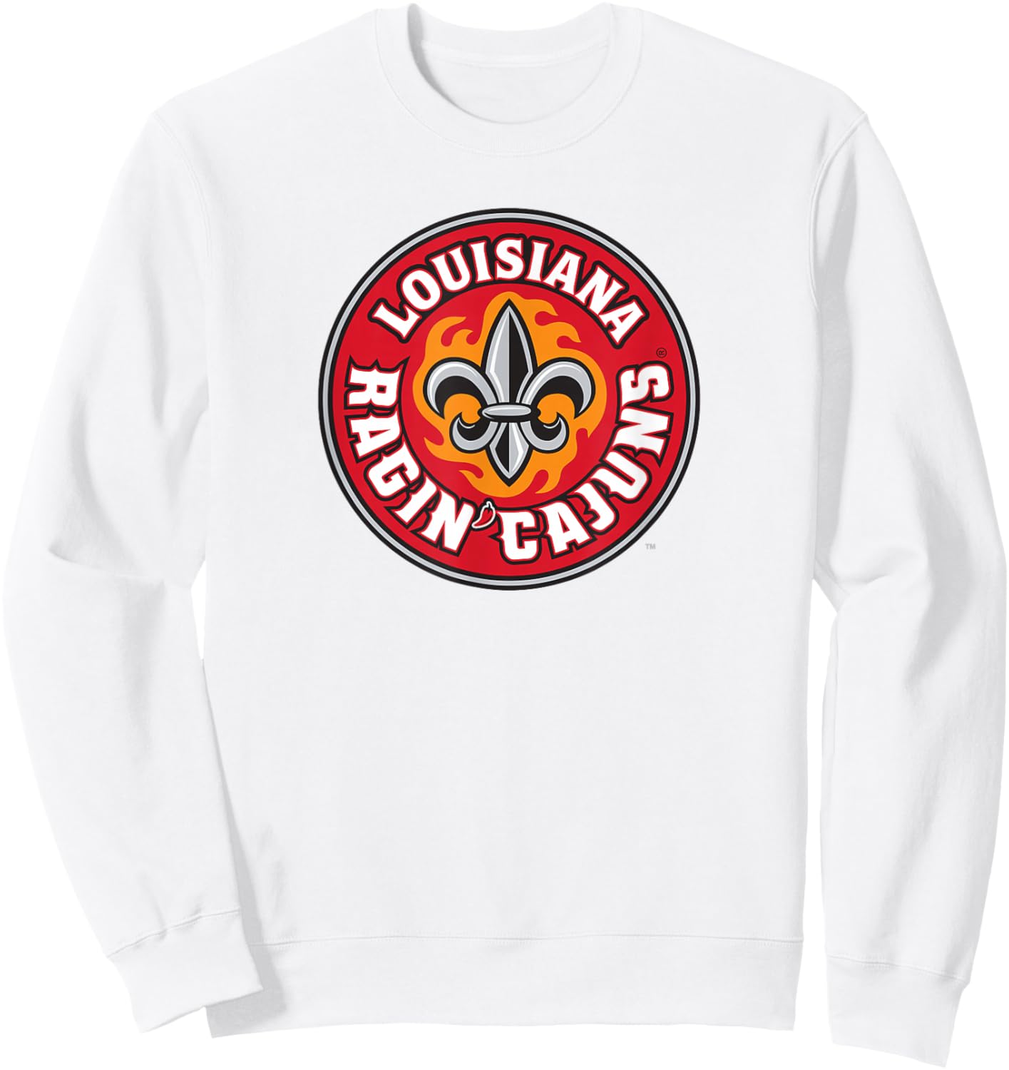 University of Louisiana Lafayette Ragin' Cajuns Athletic Sweatshirt - Sweatshirt | White