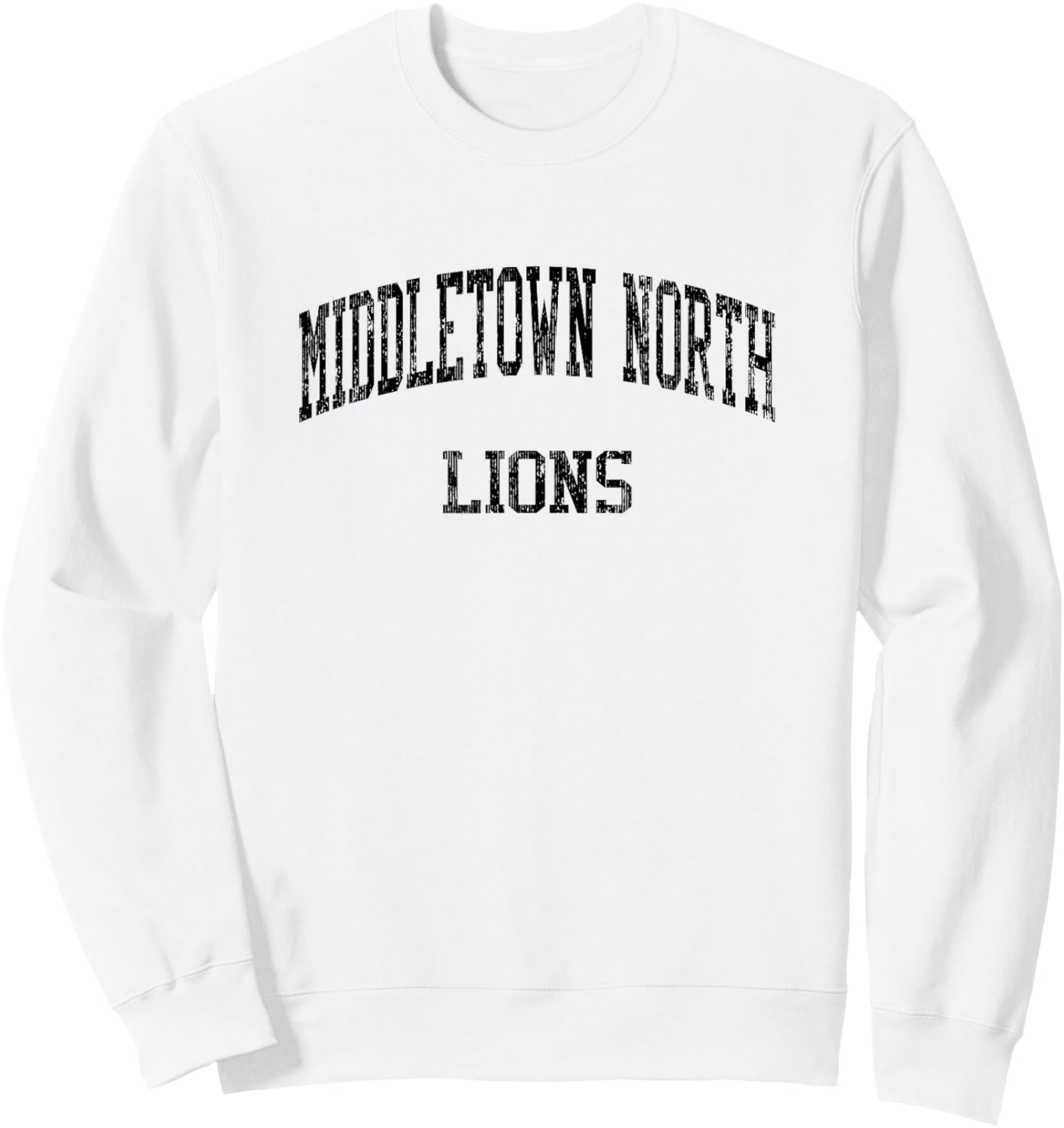 Middletown North High School HS Middletown NJ Vintage Sports Sweatshirt - Sweatshirt | White