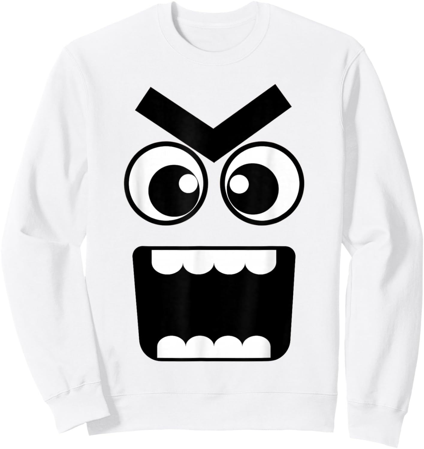 Creepy Carrots Face Funny Halloween Costume Kids and Adults Sweatshirt - Sweatshirt | White