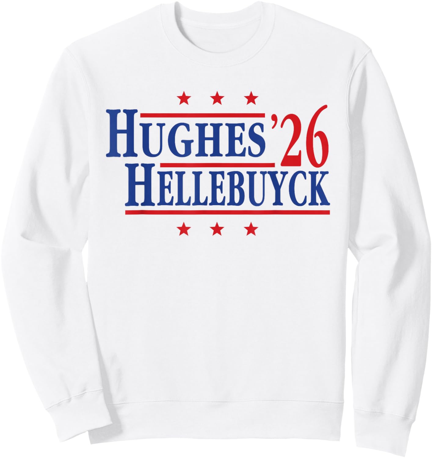 Hughes & Hellebuyck '26, Hughes and Hellebuyck 2026 Sweatshirt - Sweatshirt | White