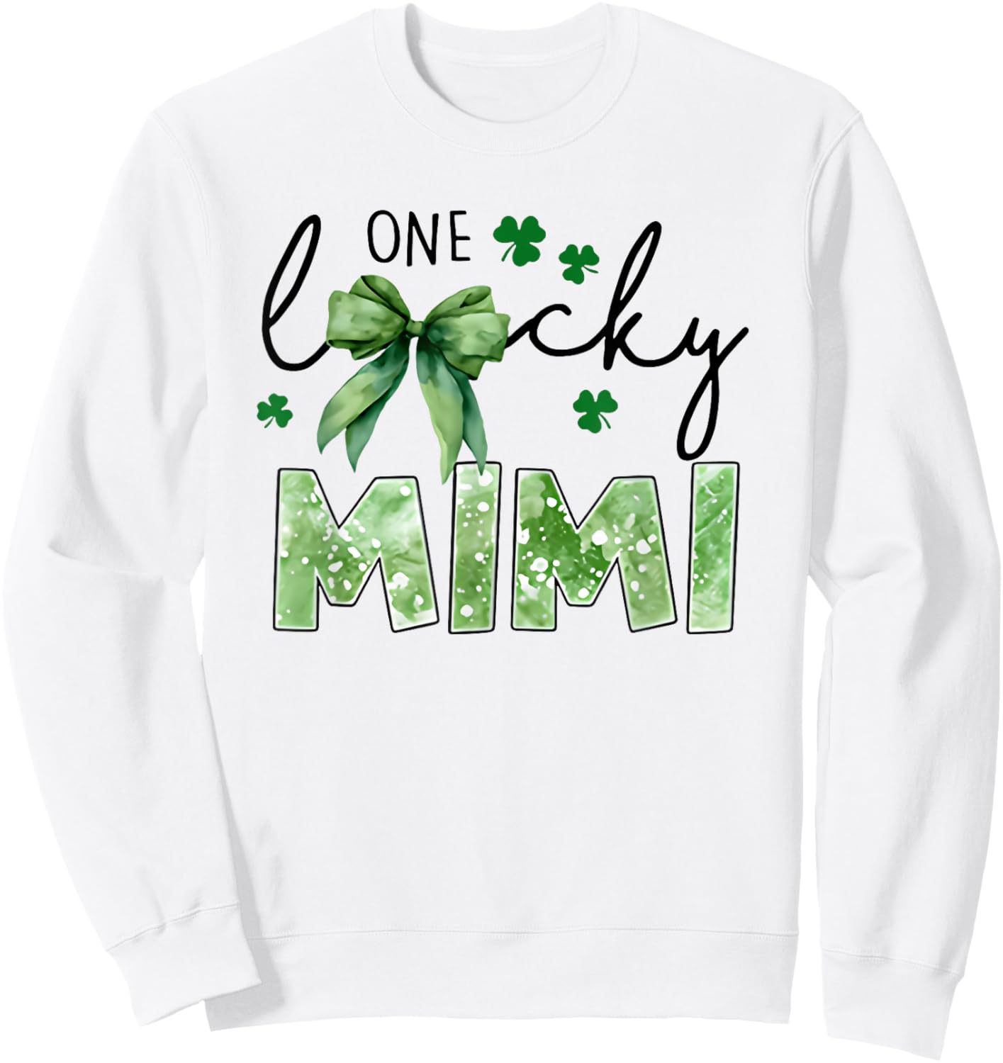 one Lucky Mimi st Patrick’s Day Sweatshirt - Sweatshirt | White