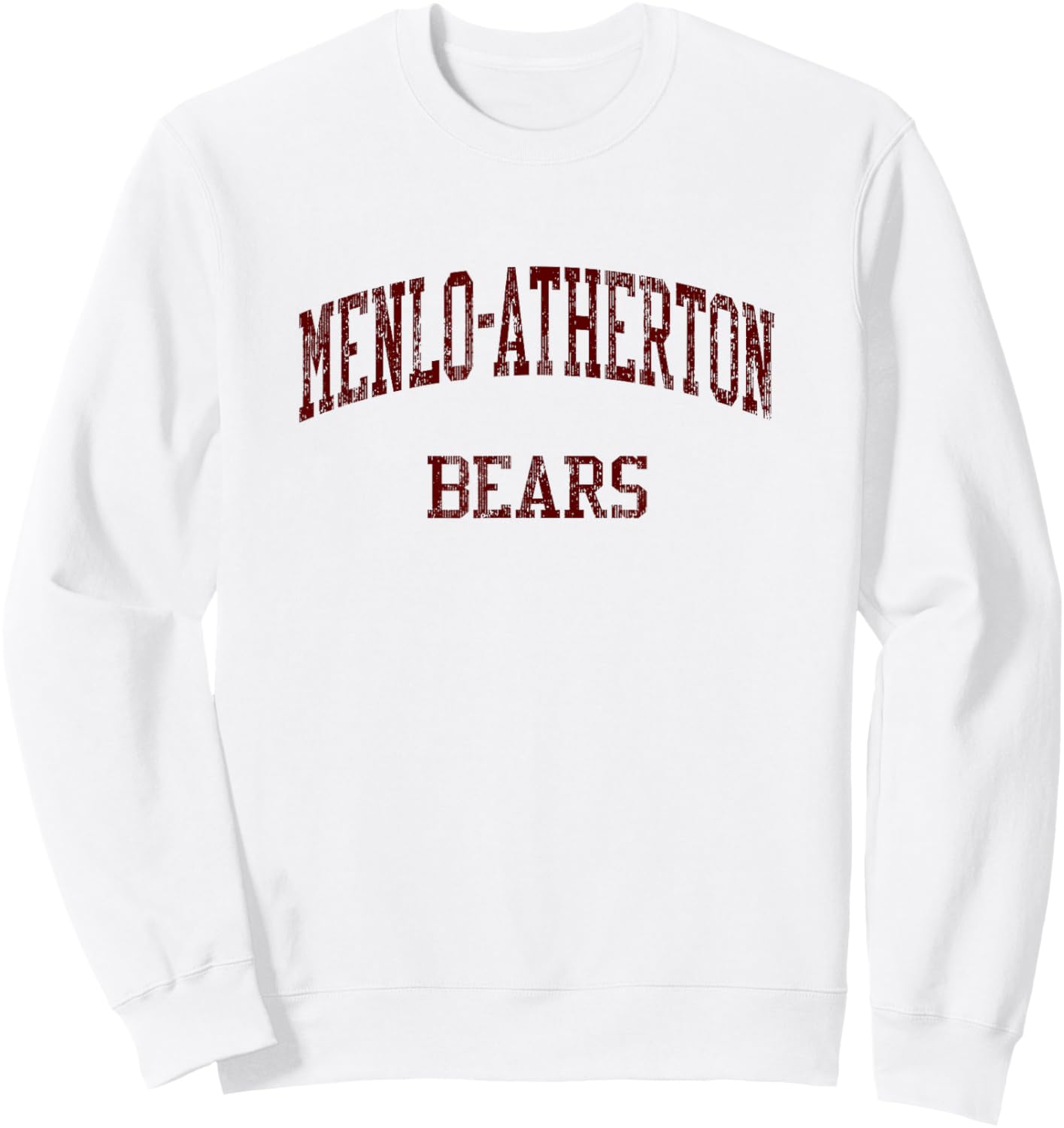 Menlo-Atherton High School HS Atherton CA Vintage Sports Sweatshirt - Sweatshirt | White