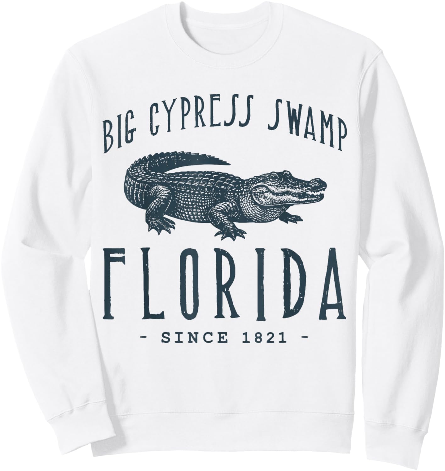 Big Cypress Swamp, Florida Sweatshirt - Sweatshirt | White