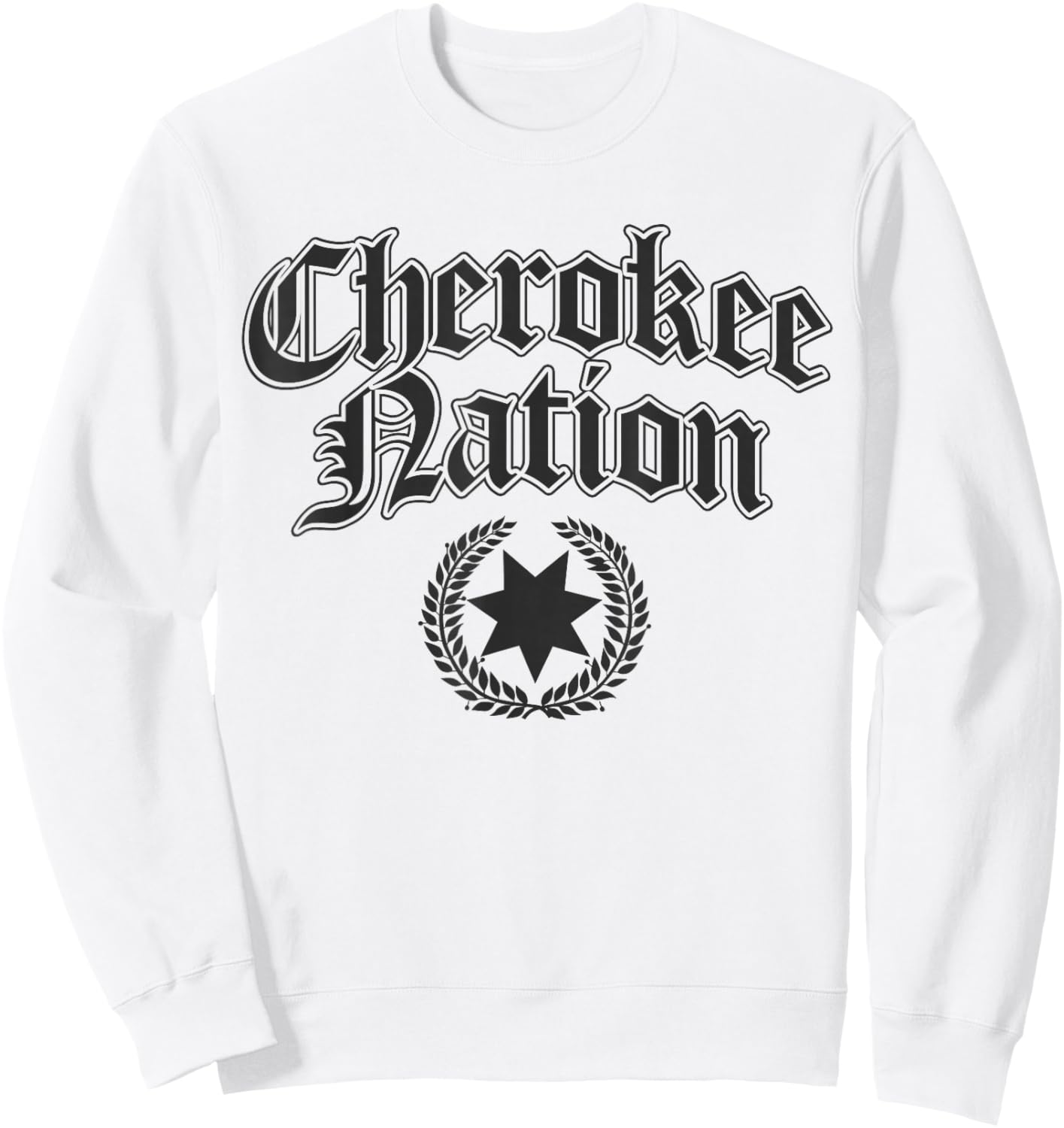 Cherokee Nation Native American Sweatshirt - Sweatshirt | White