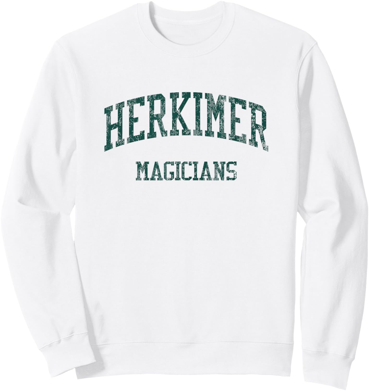 Herkimer High School HS Herkimer NY Vintage Sports Sweatshirt - Sweatshirt | White