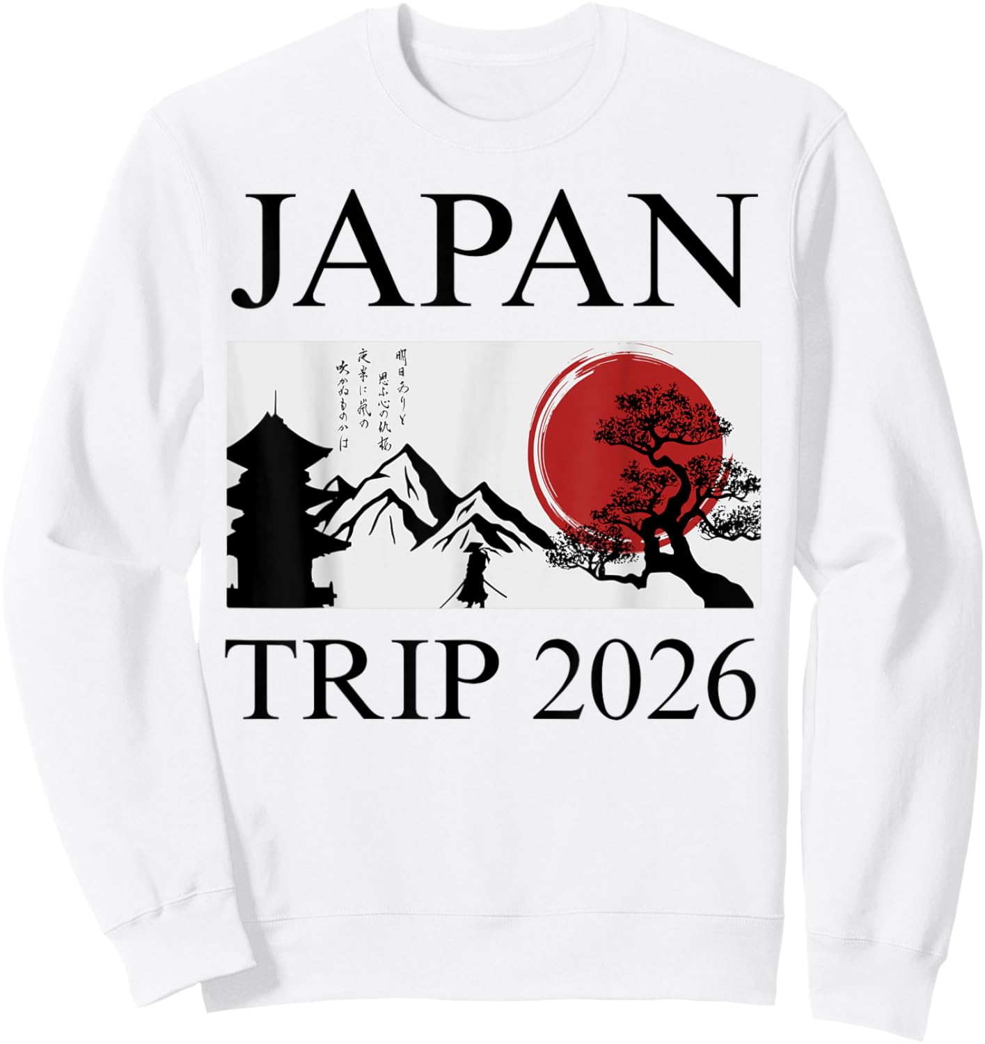 Matching Japan 2026 Trip and Tokyo Vacation Sweatshirt - Sweatshirt | White