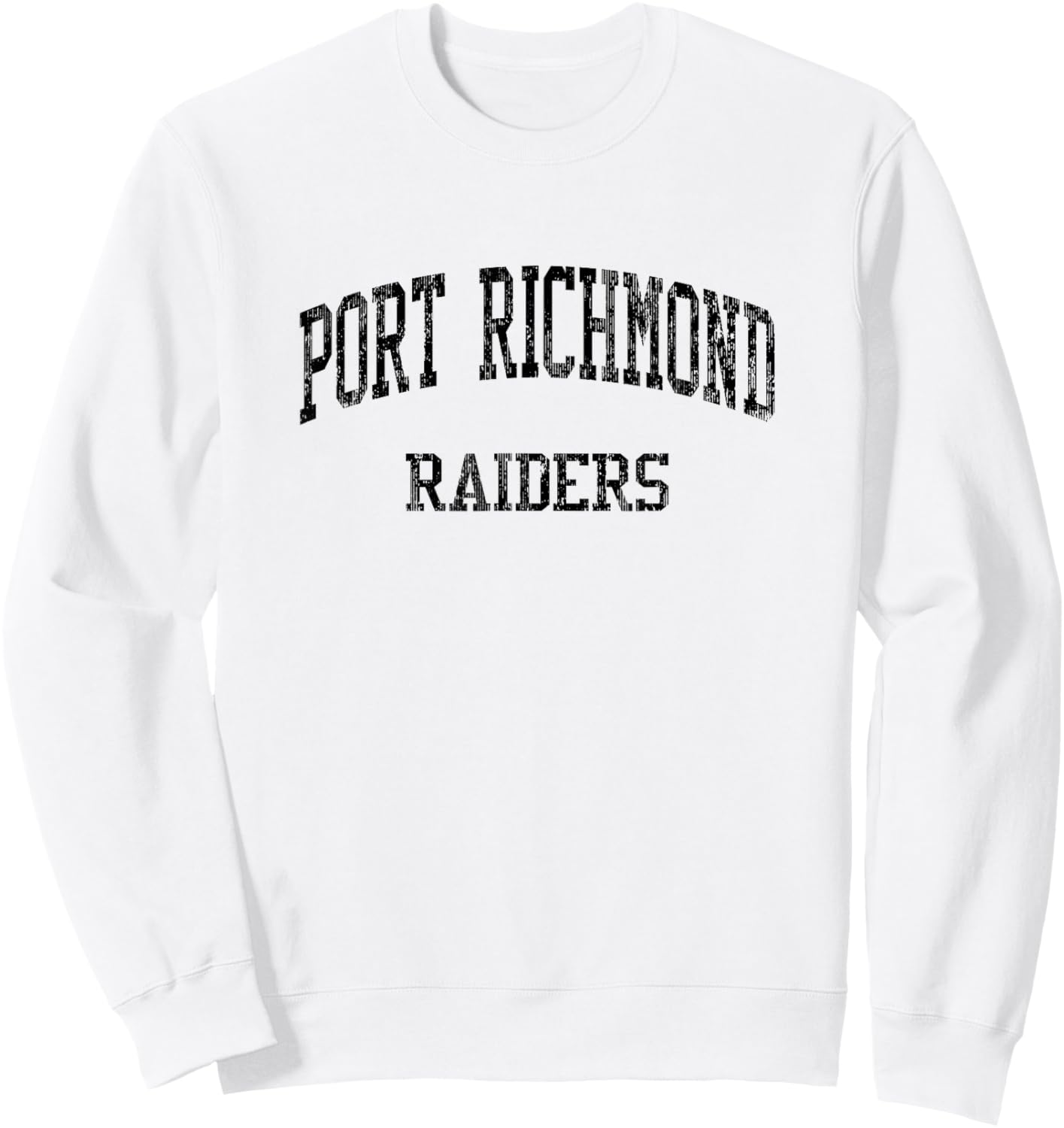 Port Richmond High School HS Staten Island NY Vintage Sports Sweatshirt - Sweatshirt | White