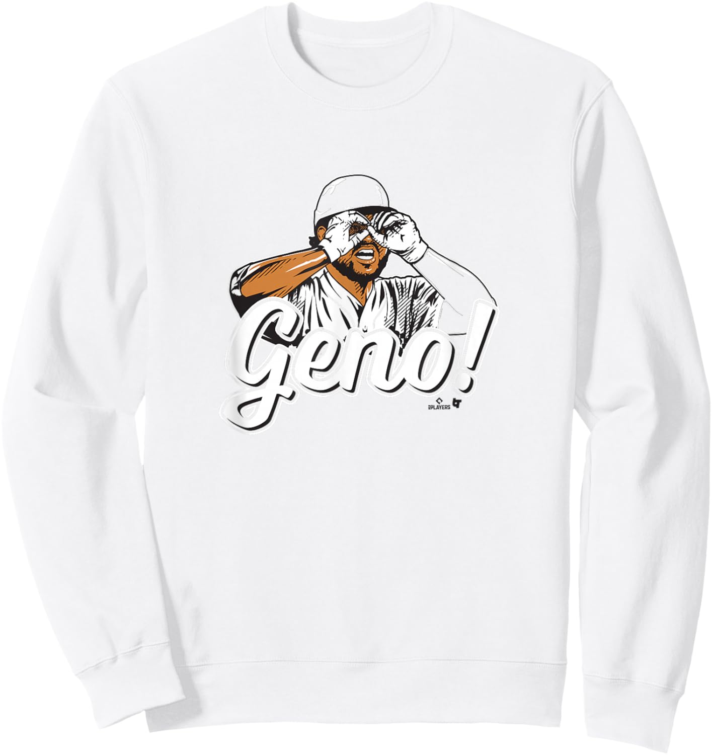 Eugenio Suarez - Geno Goggles - Cincinnati Baseball Sweatshirt - Sweatshirt | White